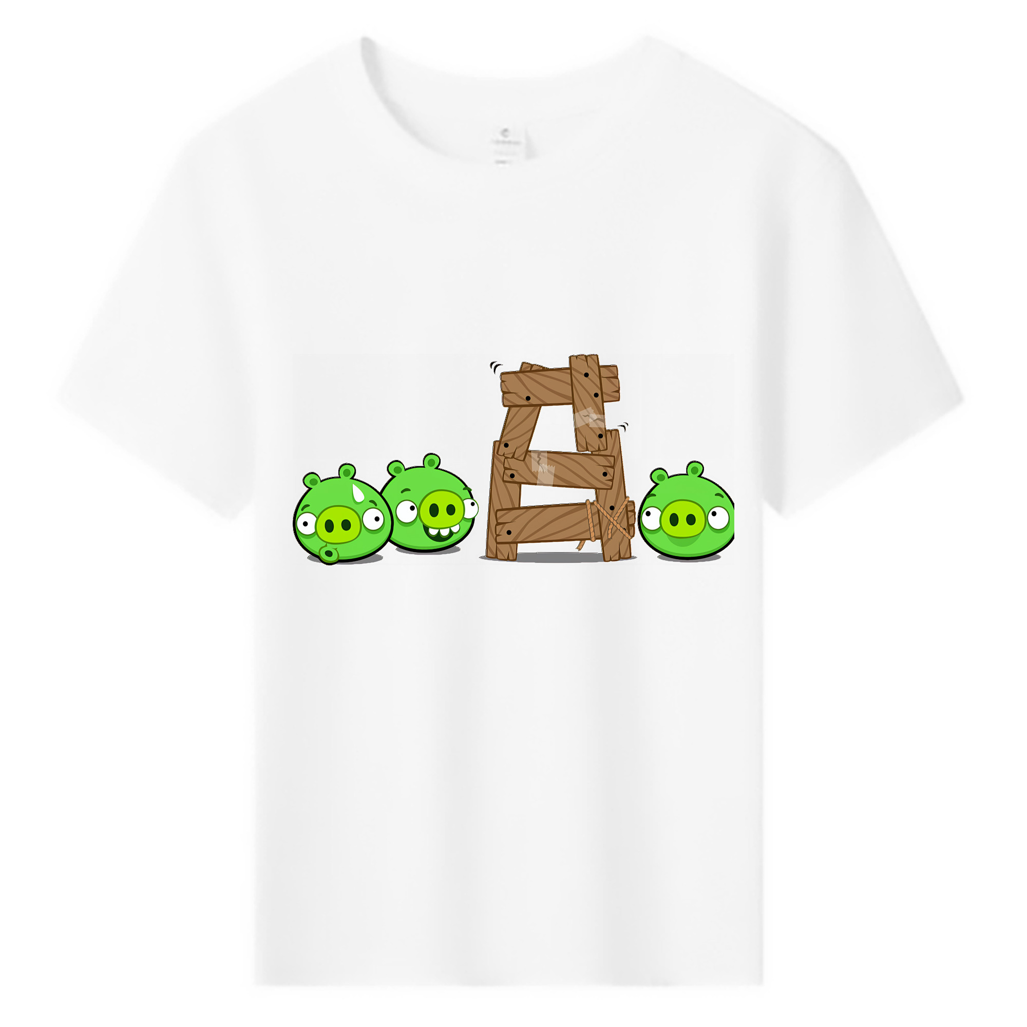 （画像用） Angry Birds アングリーバード 綿100％キッズTシャツ（フロントプリント）