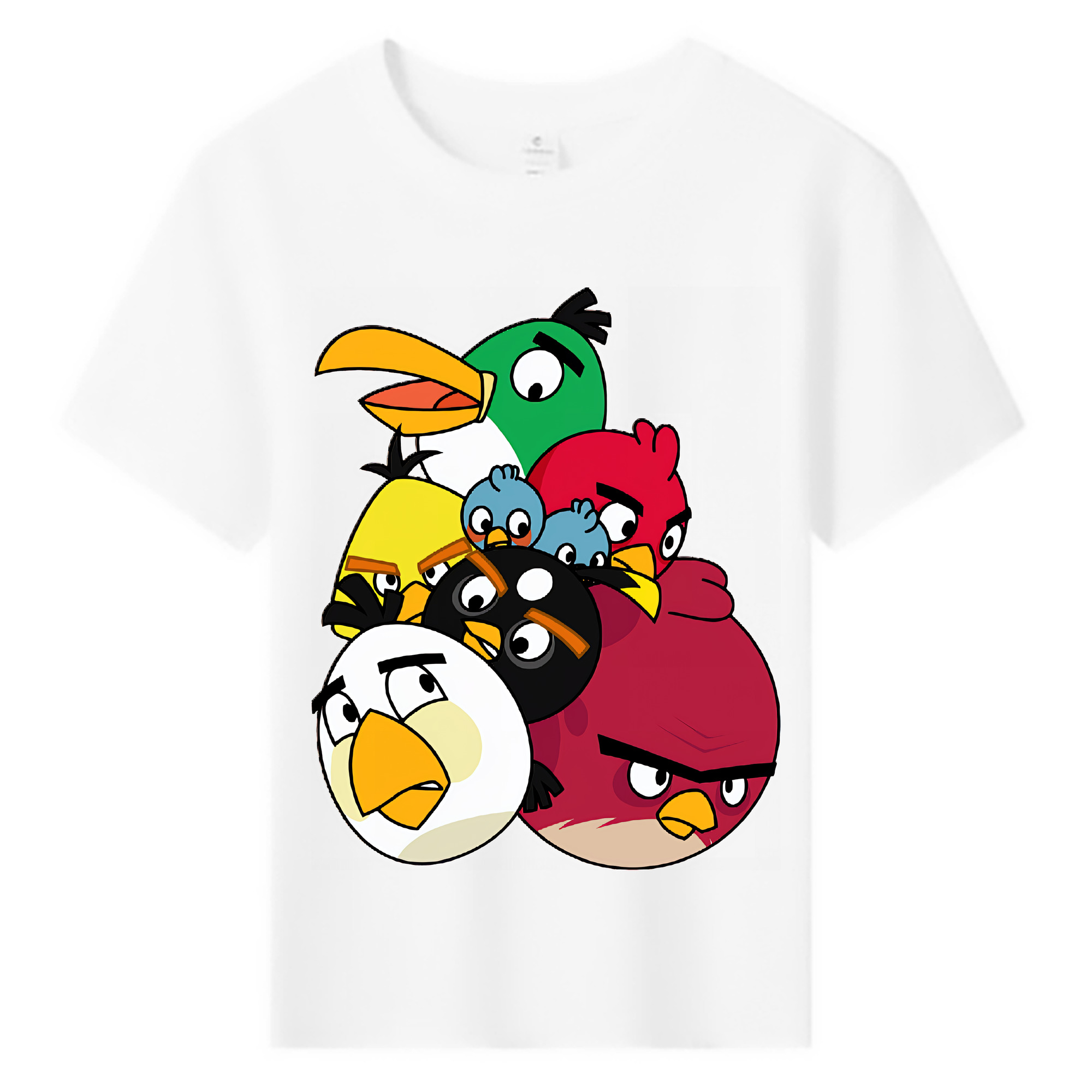 （画像用） Angry Birds アングリーバード 綿100％キッズTシャツ（フロントプリント）