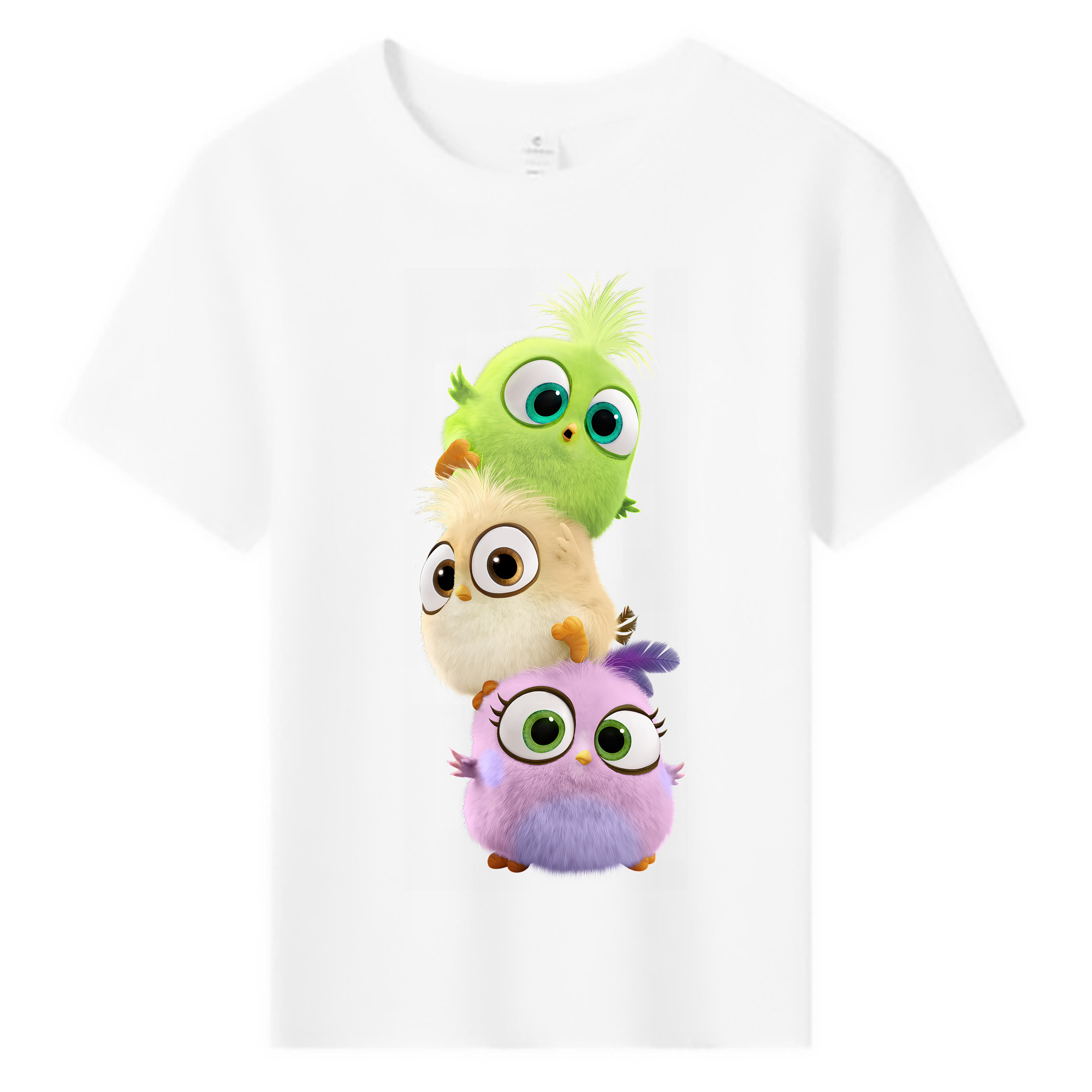 （画像用） Angry Birds アングリーバード 綿100％キッズTシャツ（フロントプリント）