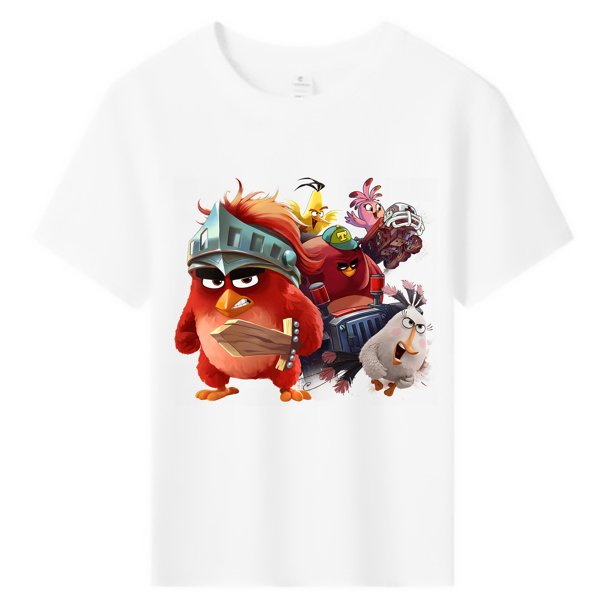 （画像用） Angry Birds アングリーバード 綿100％キッズTシャツ（フロントプリント）