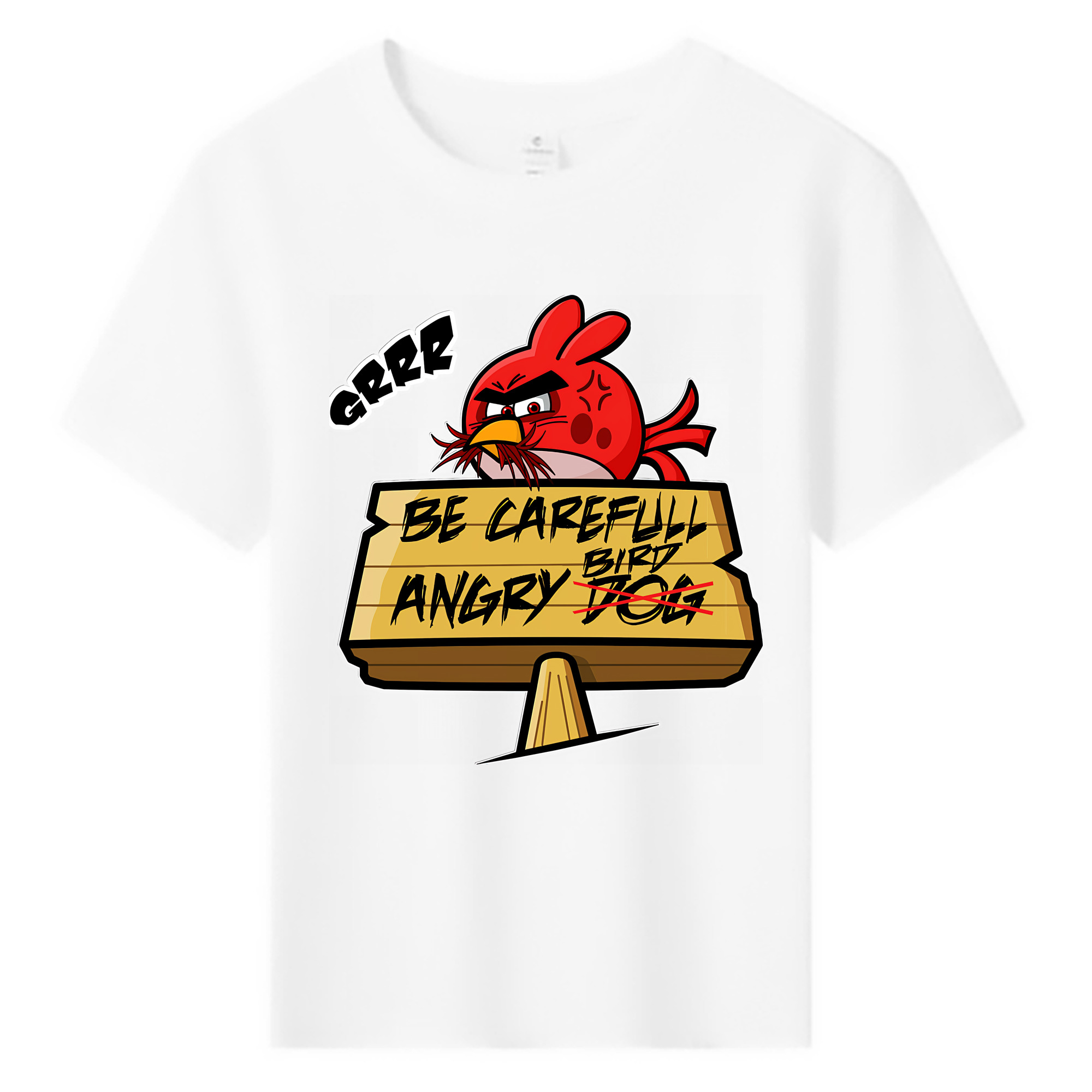 （画像用） Angry Birds アングリーバード 綿100％キッズTシャツ（フロントプリント）