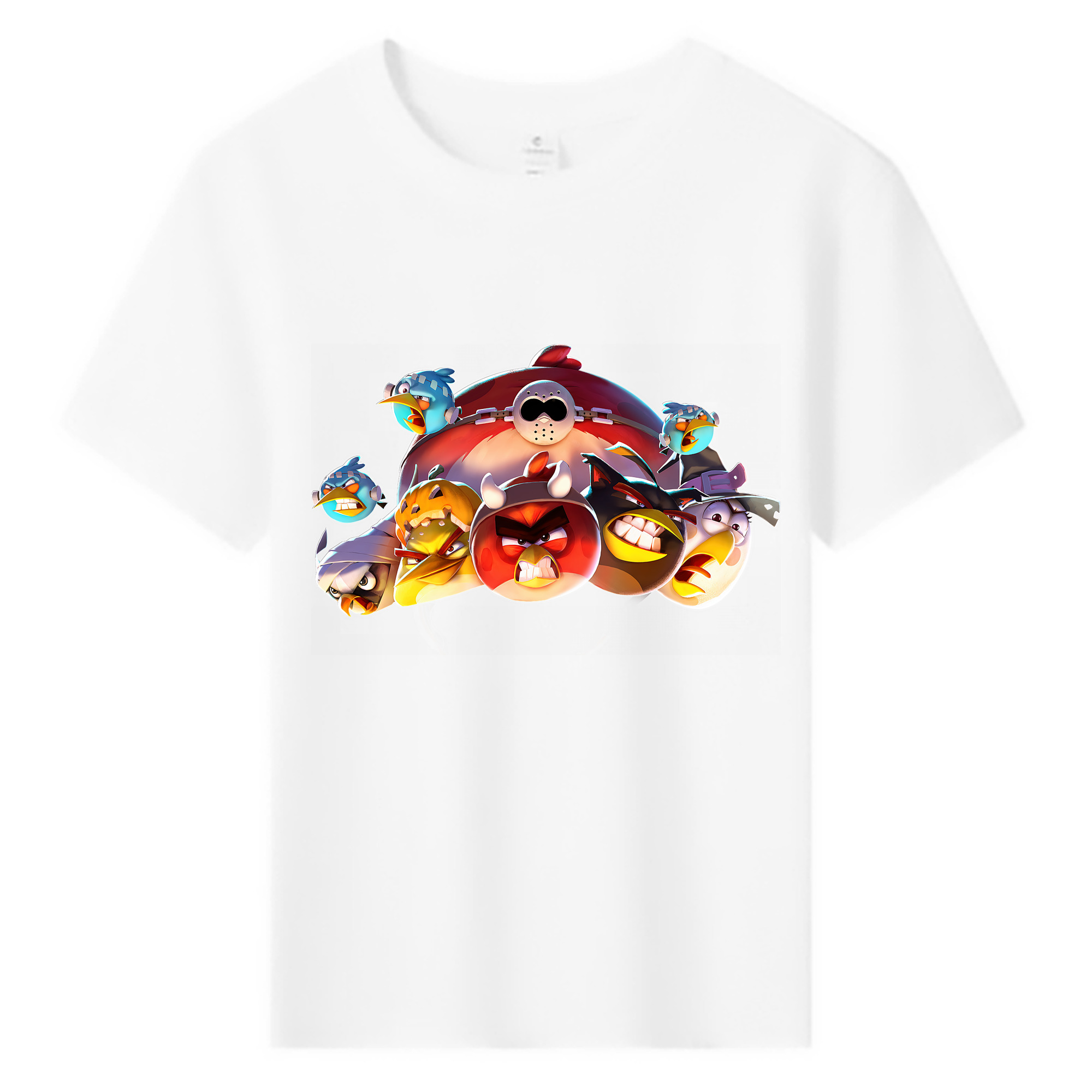 （画像用） Angry Birds アングリーバード 綿100％キッズTシャツ（フロントプリント）