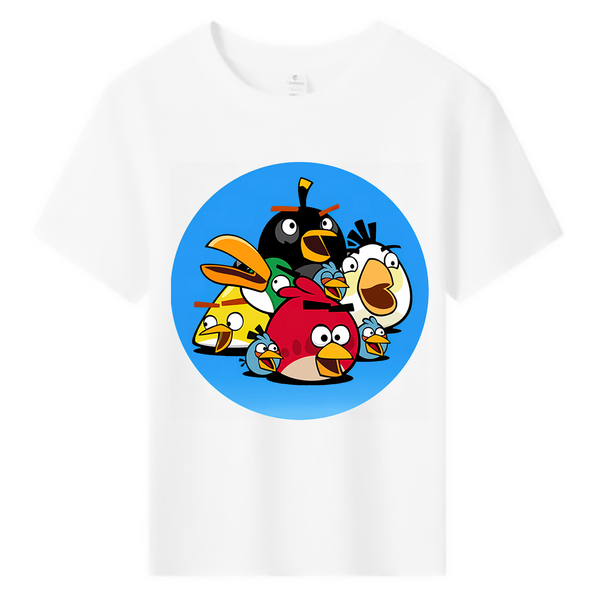 （画像用） Angry Birds アングリーバード 綿100％キッズTシャツ（フロントプリント）