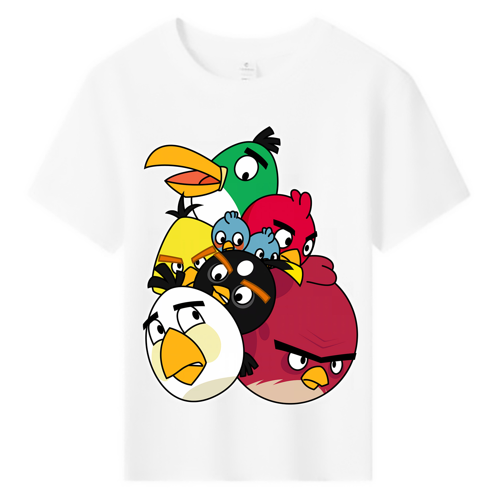 （画像用） Angry Birds アングリーバード 綿100％キッズTシャツ（フロントプリント）
