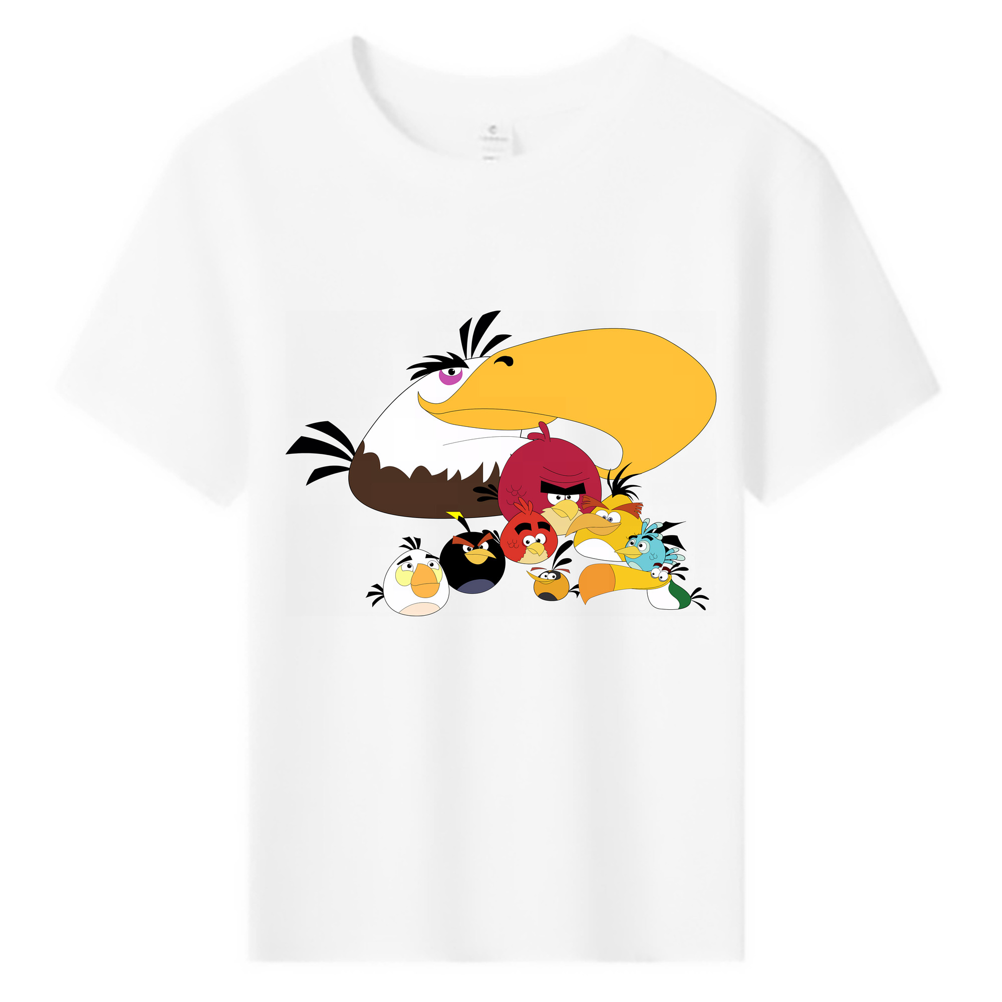 （画像用） Angry Birds アングリーバード 綿100％キッズTシャツ（フロントプリント）