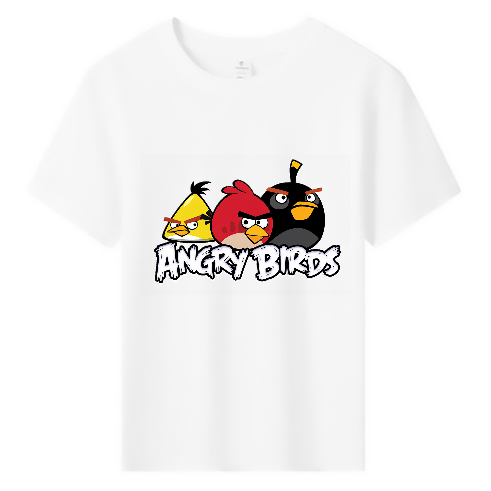（画像用） Angry Birds アングリーバード 綿100％キッズTシャツ（フロントプリント）
