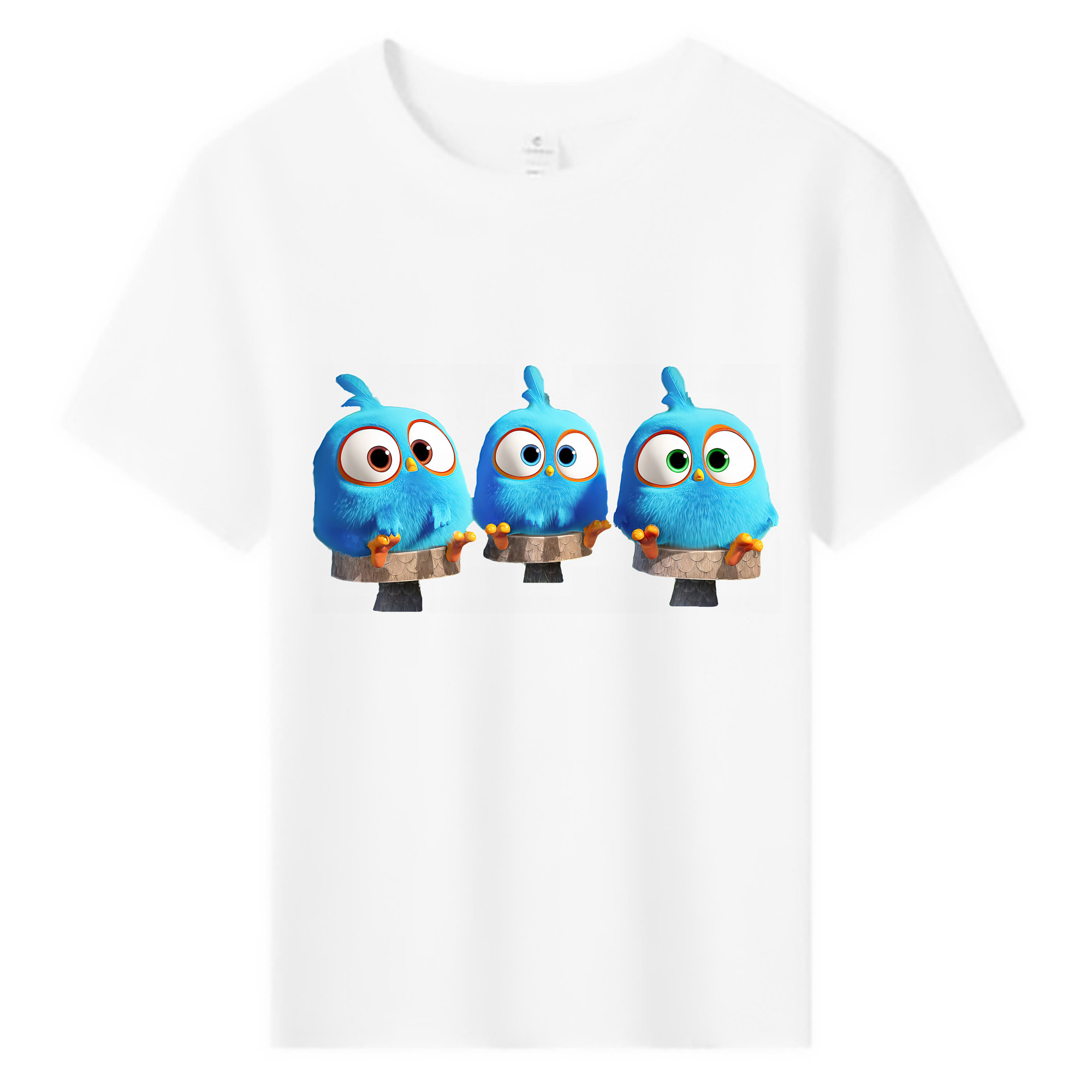 （画像用） Angry Birds アングリーバード 綿100％キッズTシャツ（フロントプリント）