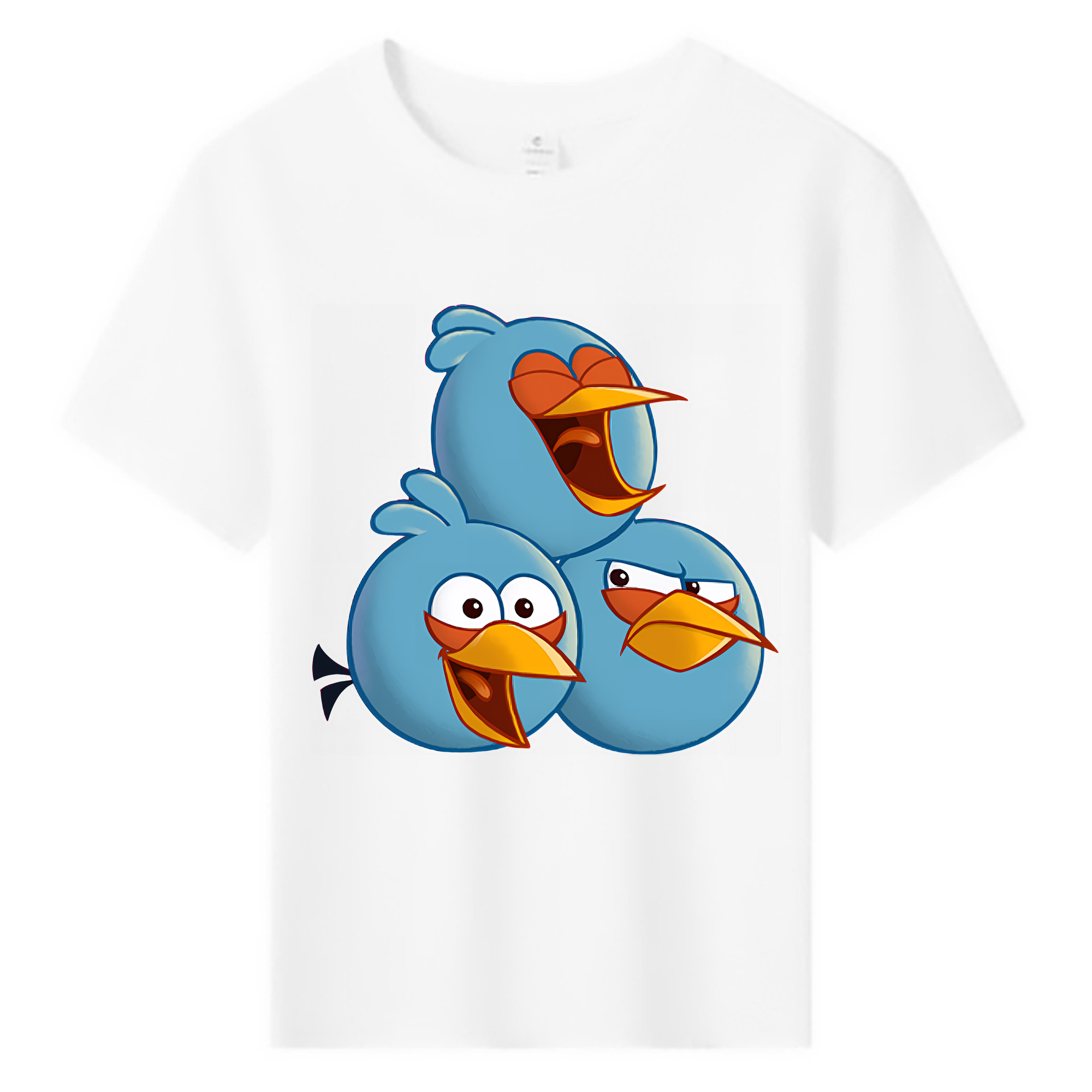 （画像用） Angry Birds アングリーバード 綿100％キッズTシャツ（フロントプリント）