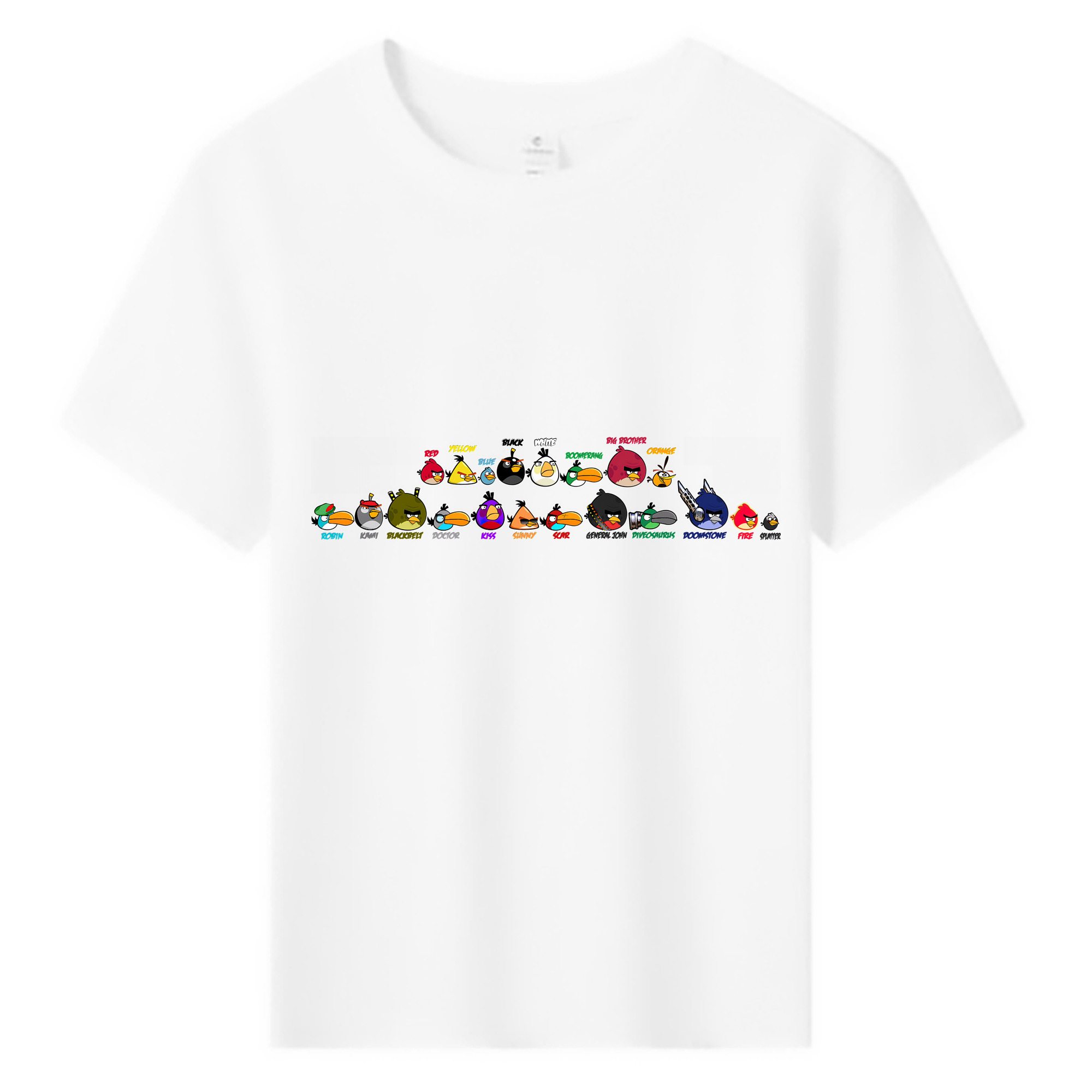 （画像用） Angry Birds アングリーバード 綿100％キッズTシャツ（フロントプリント）
