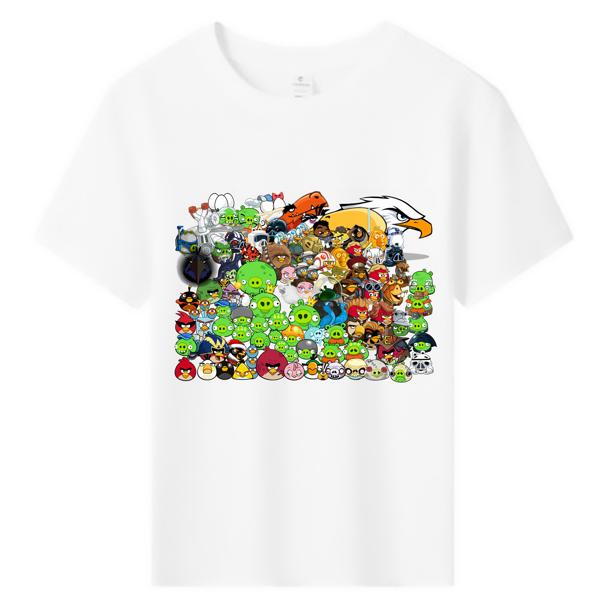 （画像用） Angry Birds アングリーバード 綿100％キッズTシャツ（フロントプリント）