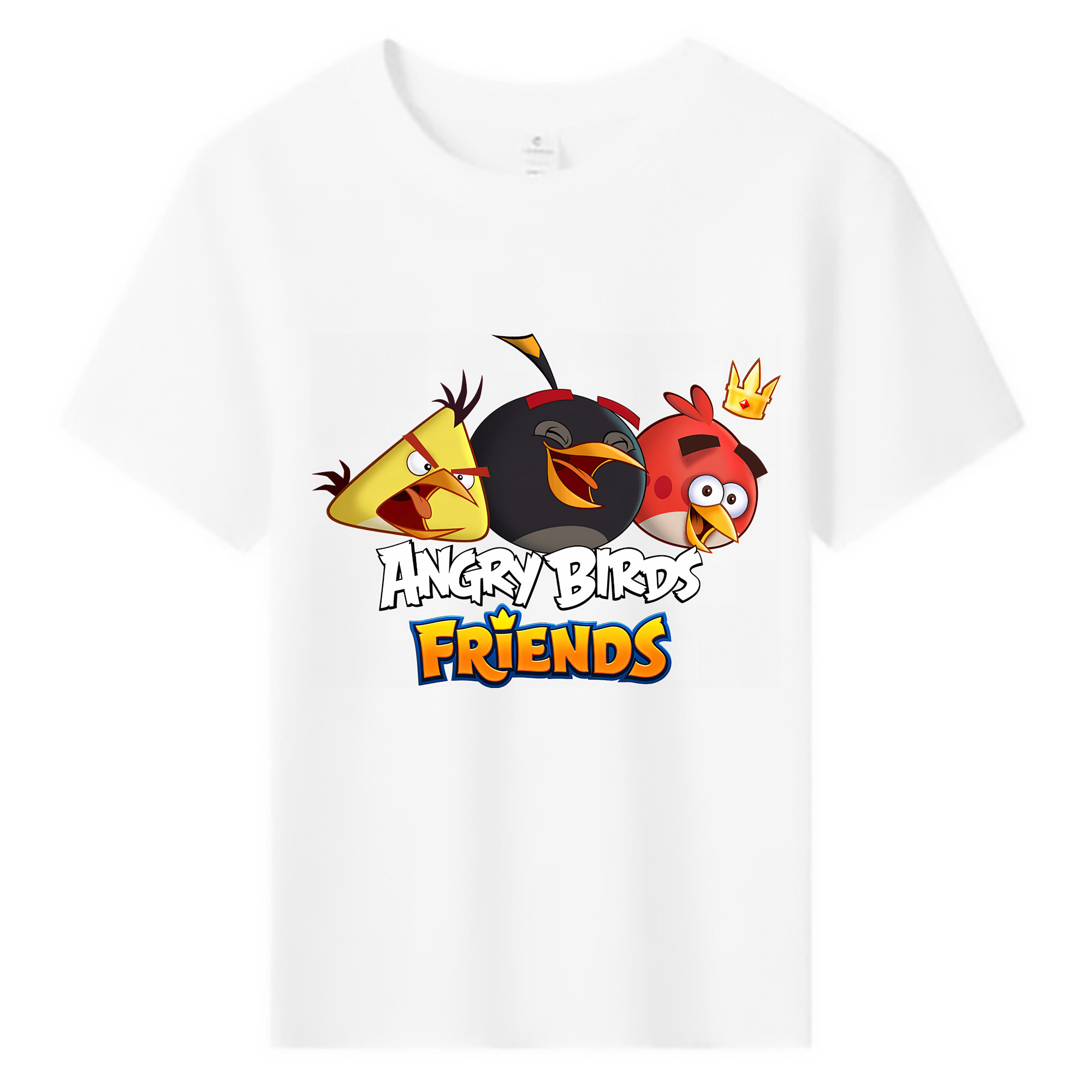 （画像用） Angry Birds アングリーバード 綿100％キッズTシャツ（フロントプリント）