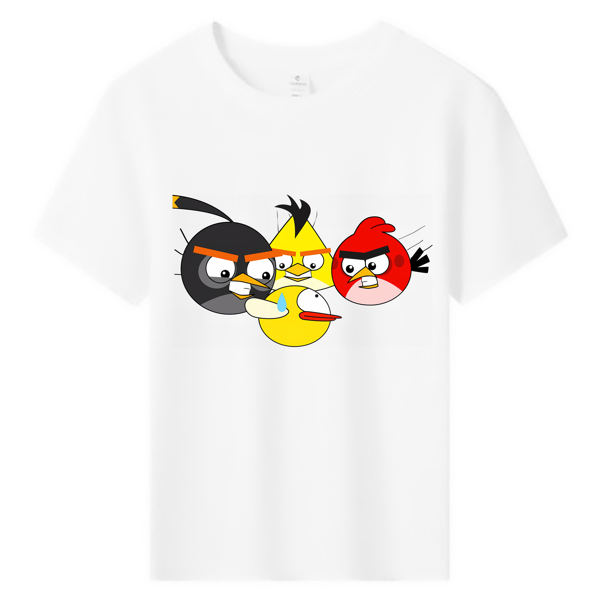 （画像用） Angry Birds アングリーバード 綿100％キッズTシャツ（フロントプリント）