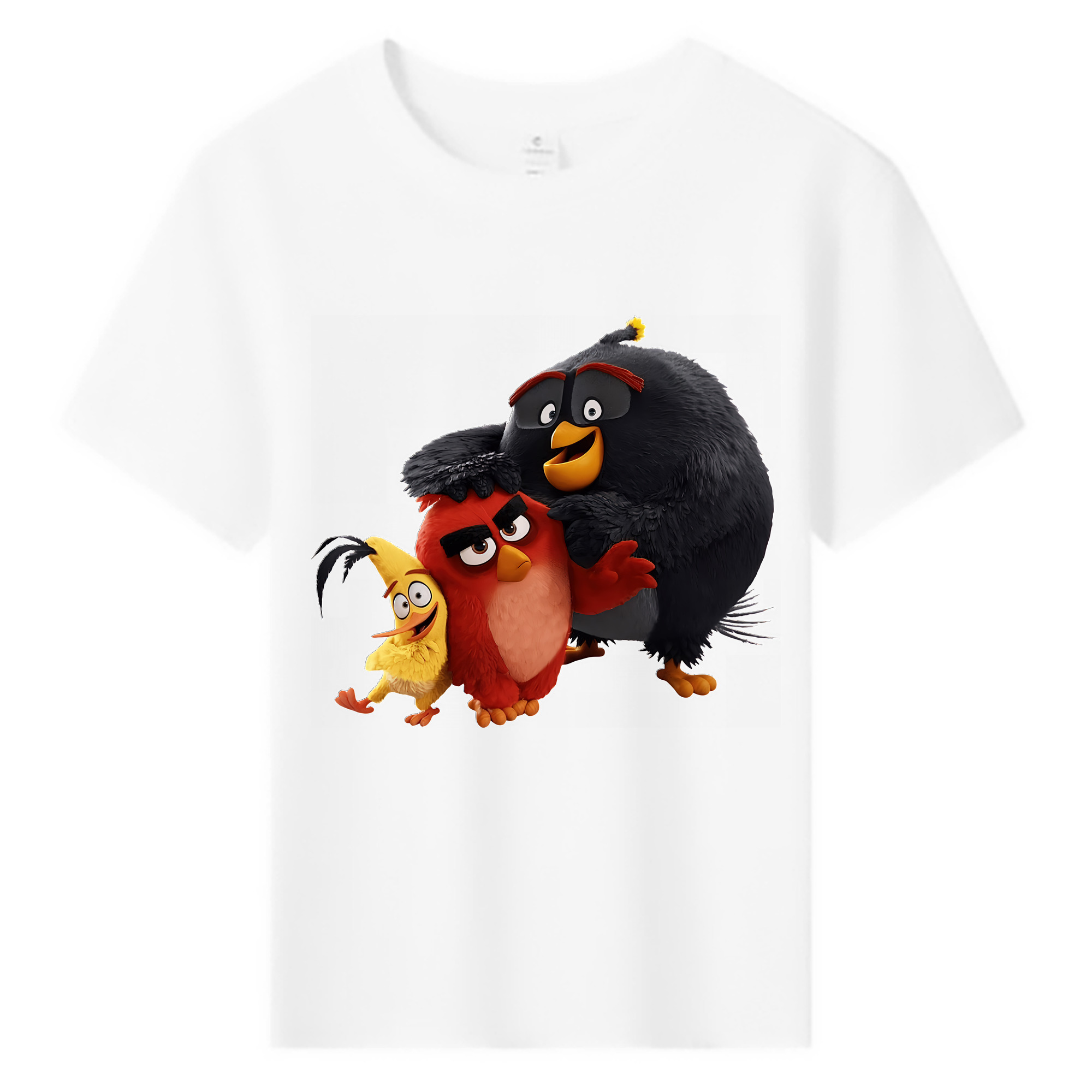 （画像用） Angry Birds アングリーバード 綿100％キッズTシャツ（フロントプリント）