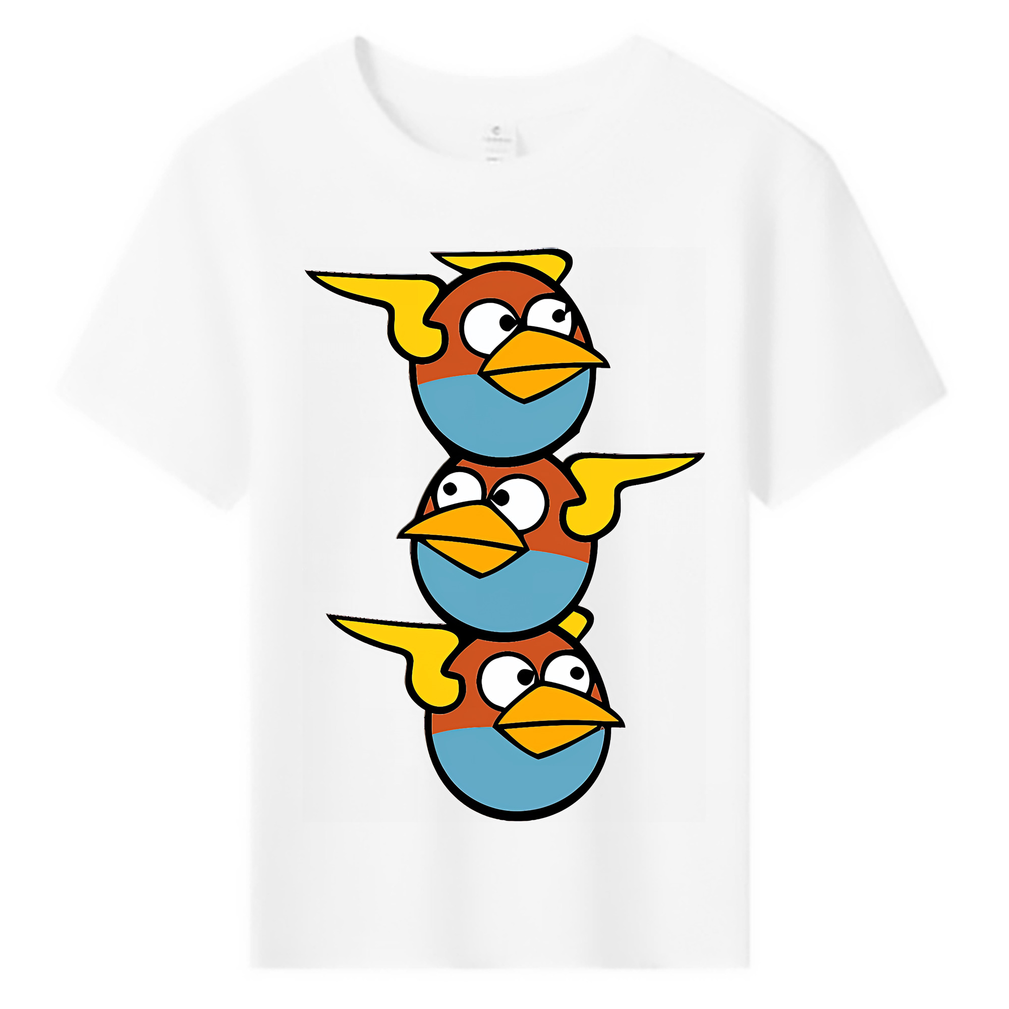（画像用） Angry Birds アングリーバード 綿100％キッズTシャツ（フロントプリント）