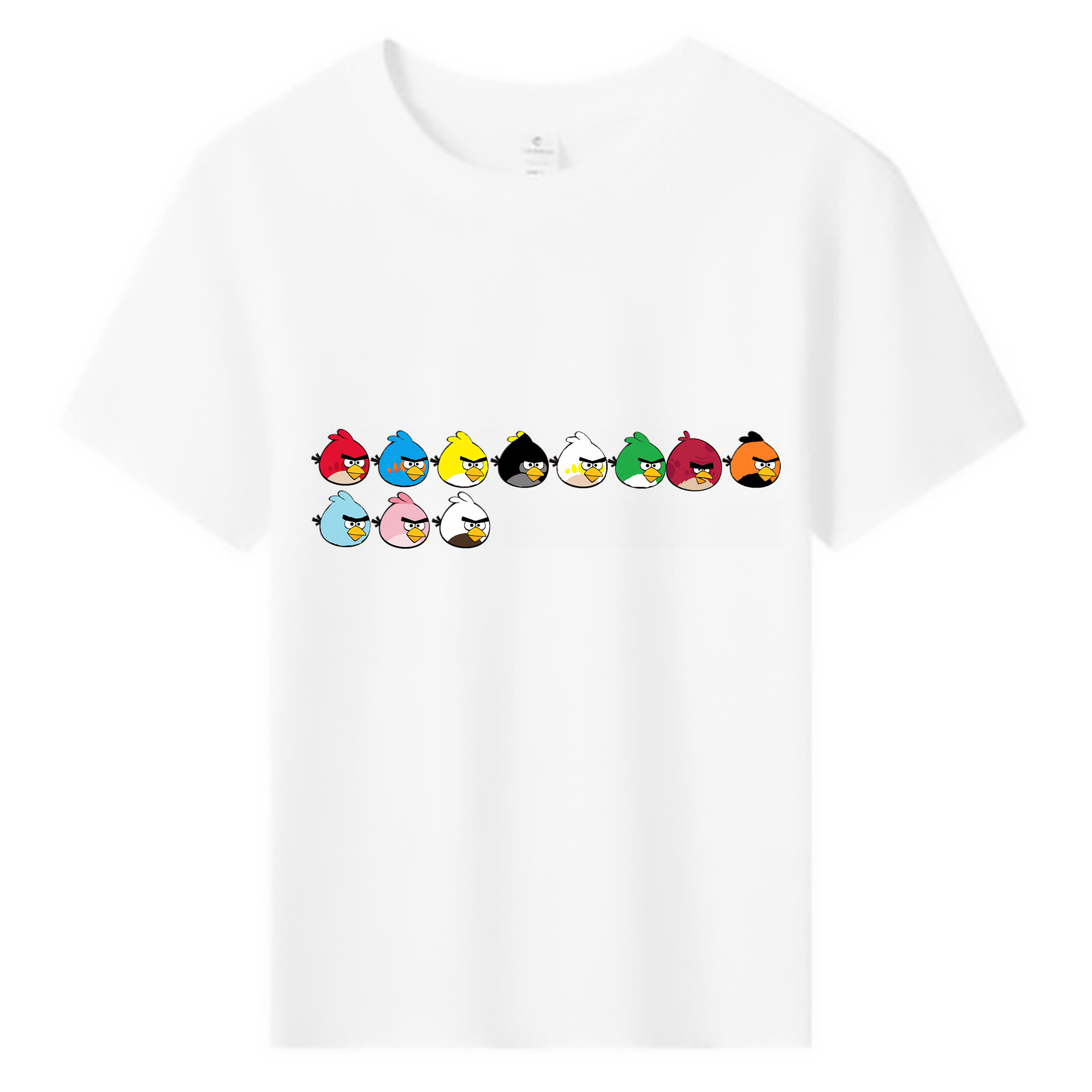 （画像用） Angry Birds アングリーバード 綿100％キッズTシャツ（フロントプリント）