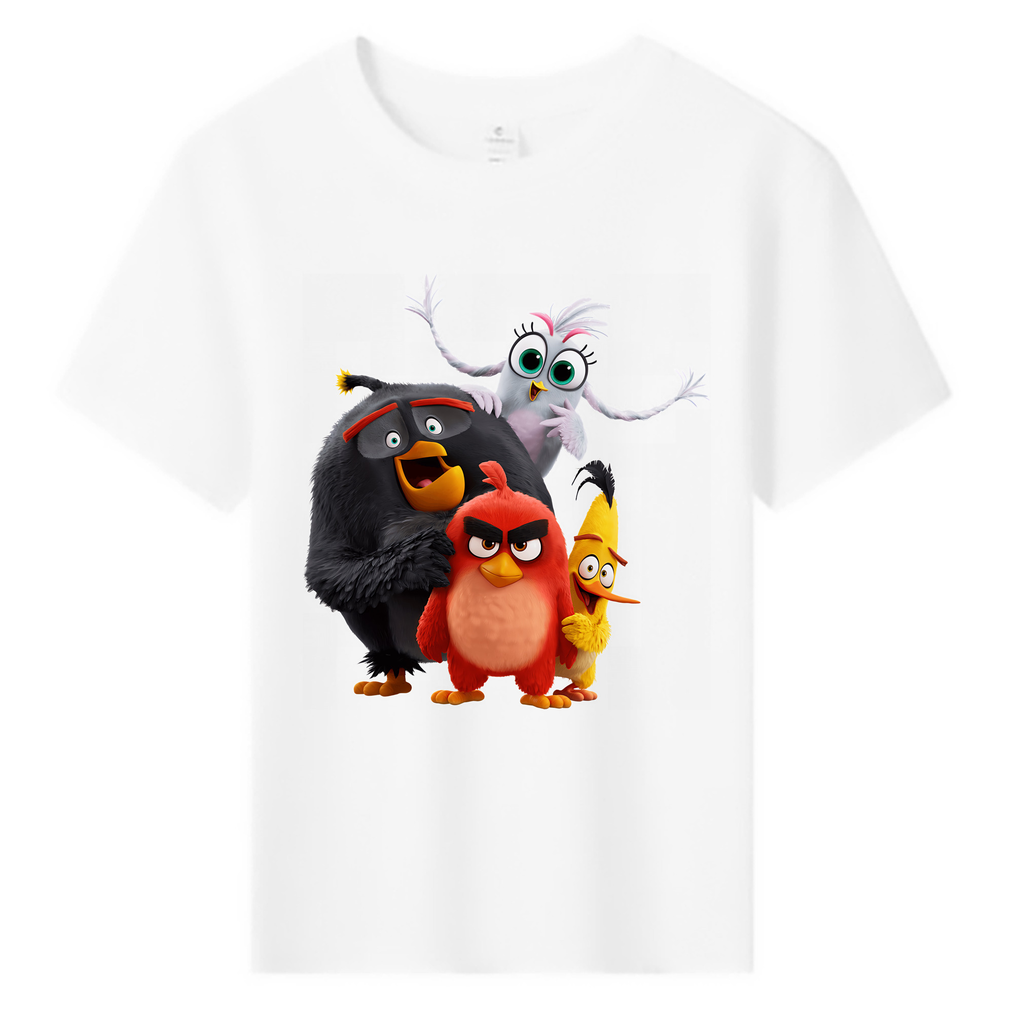 （画像用） Angry Birds アングリーバード 綿100％キッズTシャツ（フロントプリント）