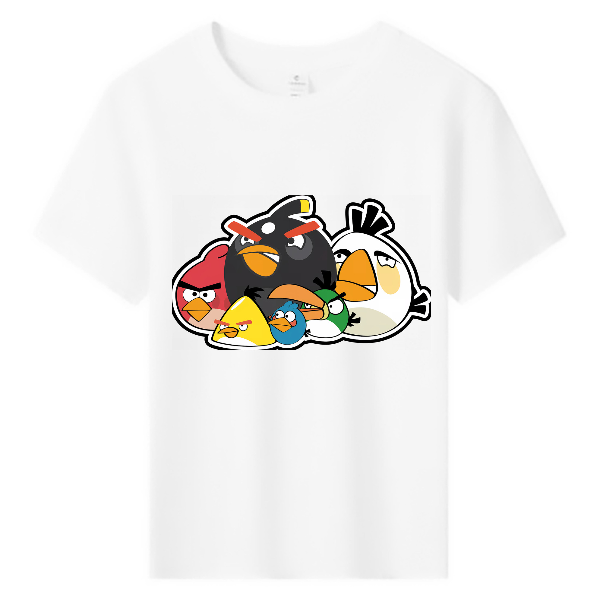 （画像用） Angry Birds アングリーバード 綿100％キッズTシャツ（フロントプリント）