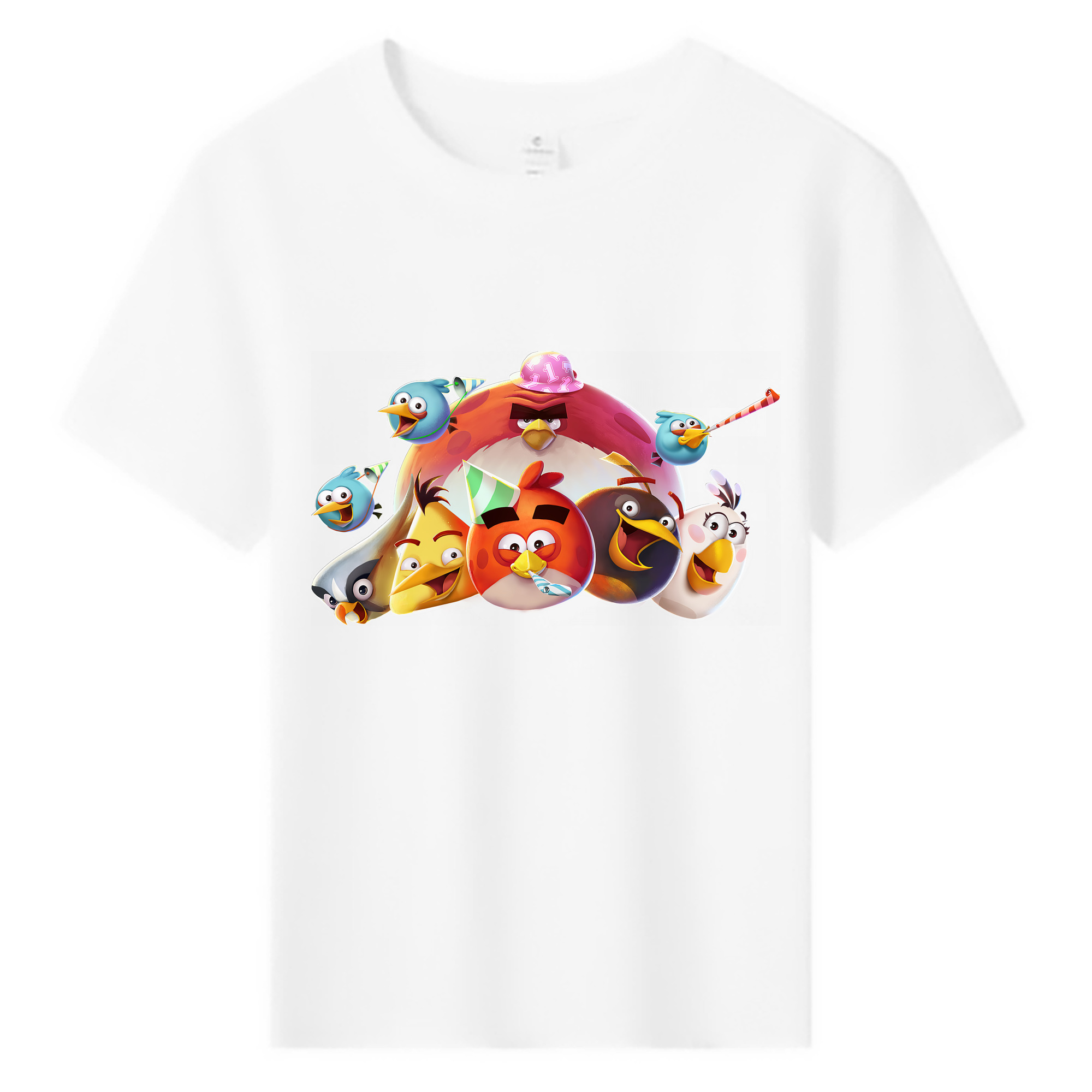 （画像用） Angry Birds アングリーバード 綿100％キッズTシャツ（フロントプリント）
