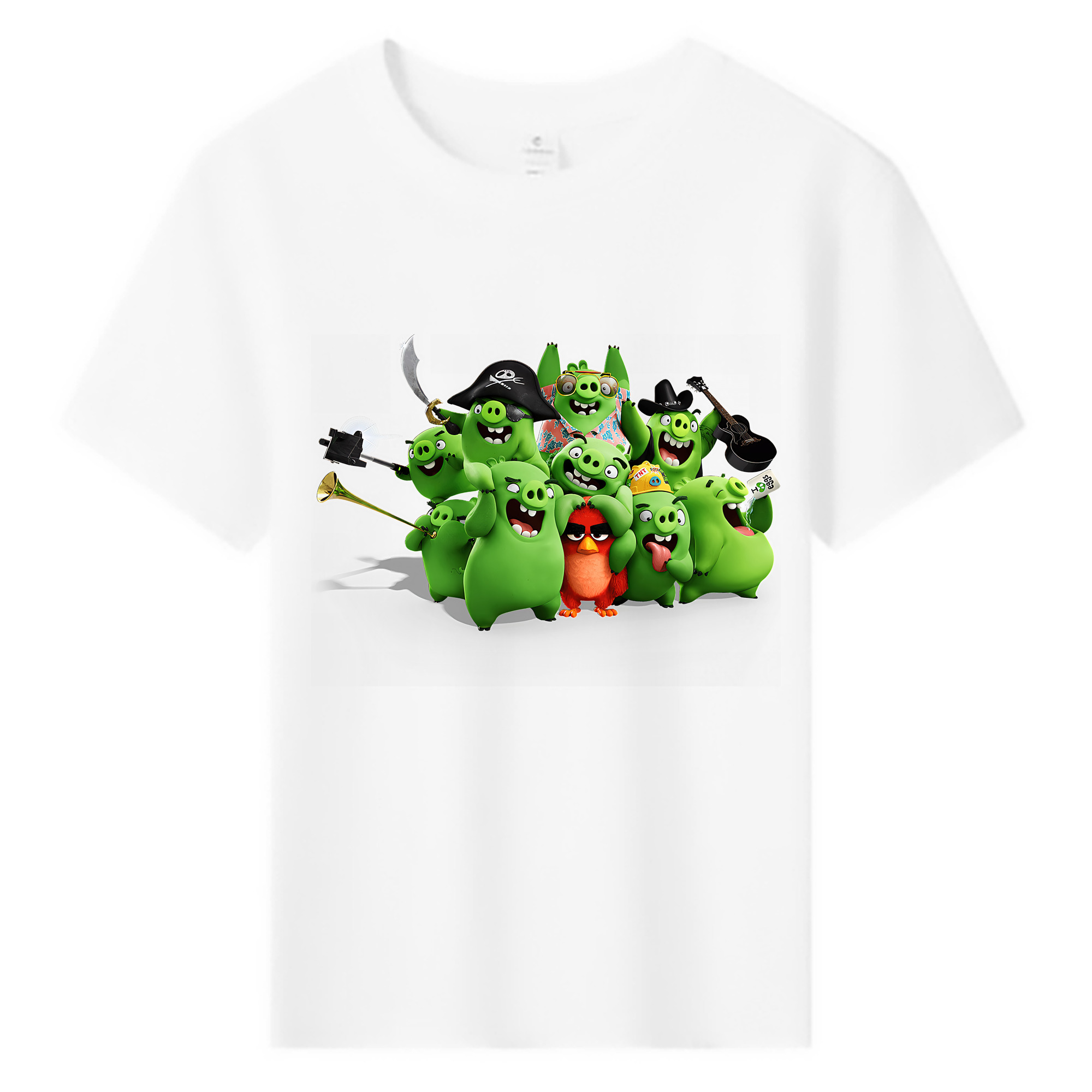 （画像用） Angry Birds アングリーバード 綿100％キッズTシャツ（フロントプリント）