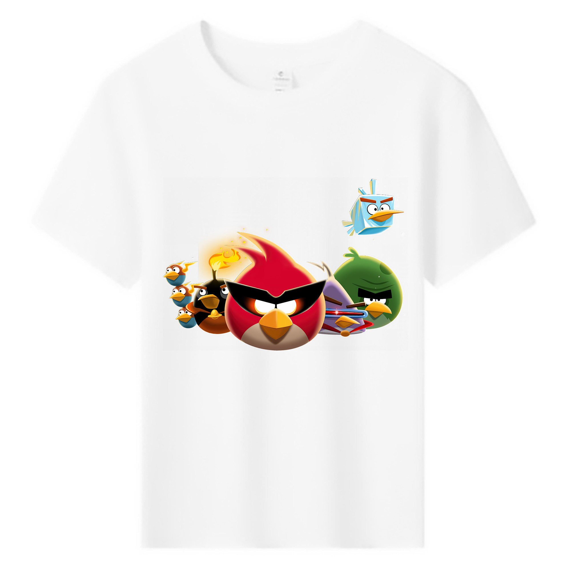（画像用） Angry Birds アングリーバード 綿100％キッズTシャツ（フロントプリント）