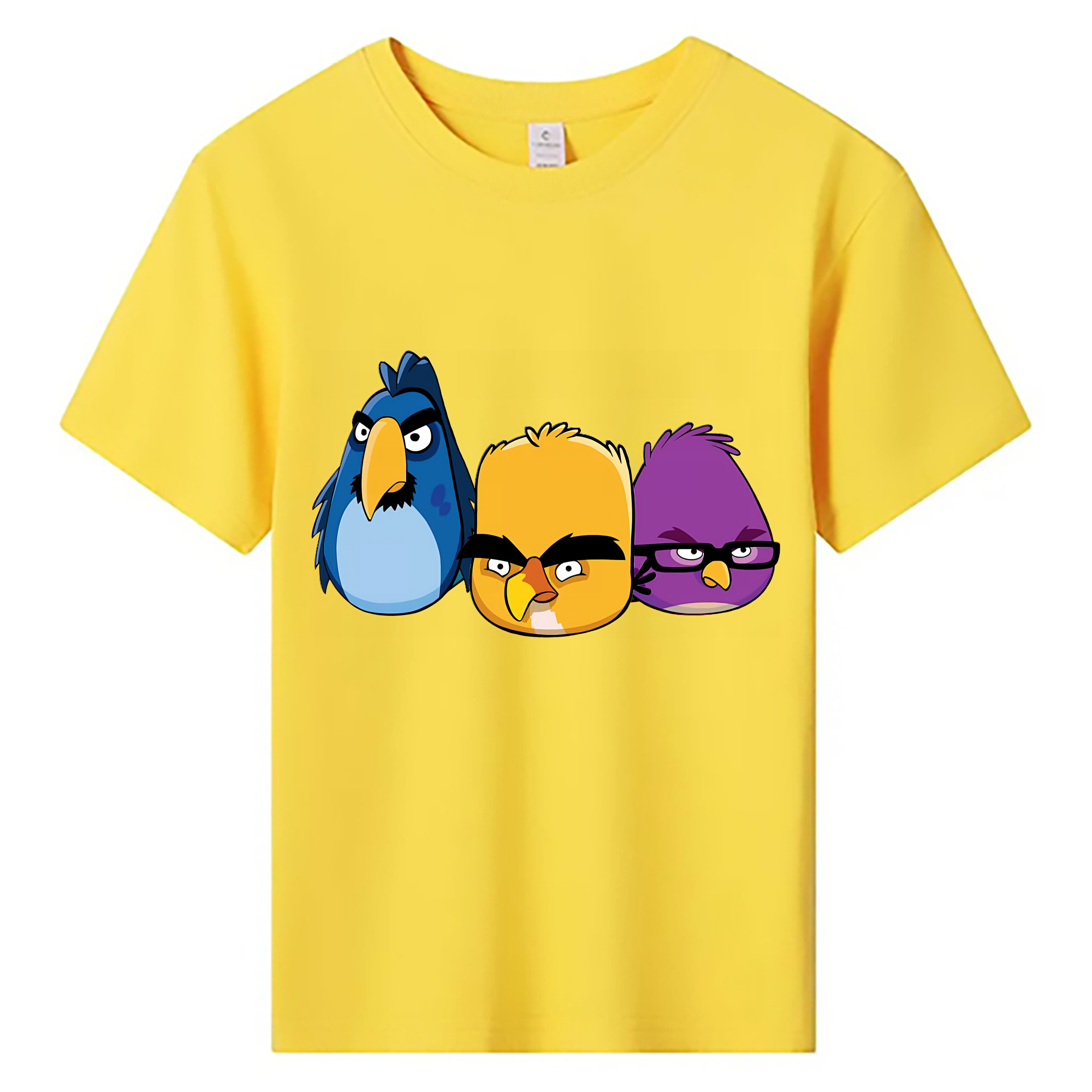 （画像用） Angry Birds アングリーバード 綿100％キッズTシャツ（フロントプリント）
