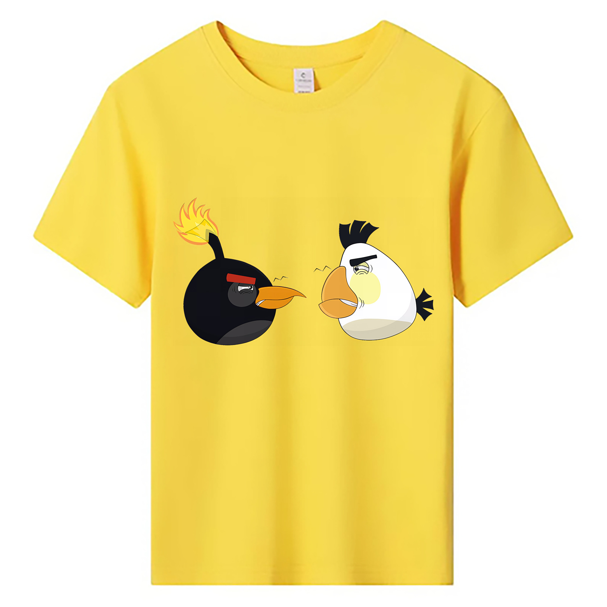 （画像用） Angry Birds アングリーバード 綿100％キッズTシャツ（フロントプリント）