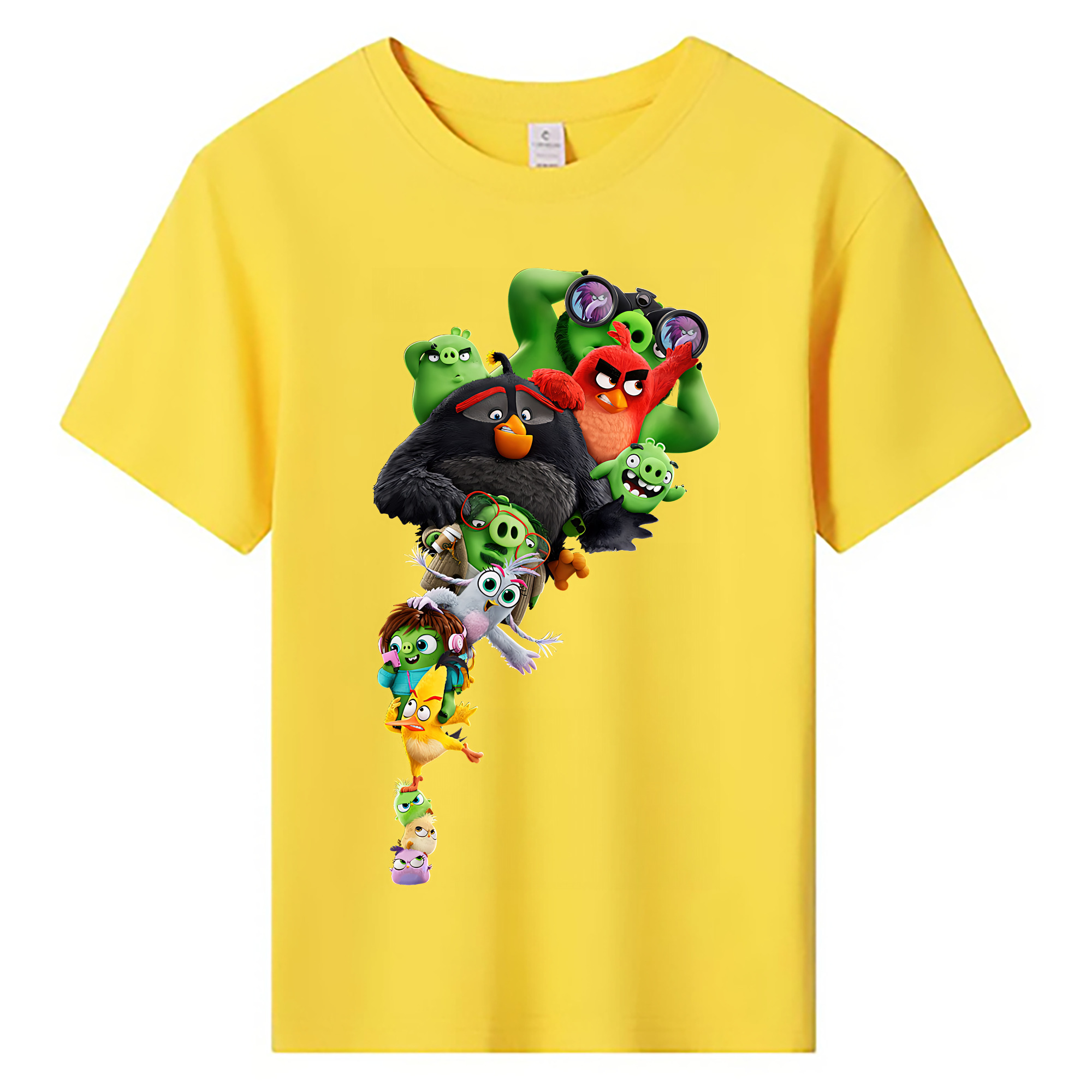 （画像用） Angry Birds アングリーバード 綿100％キッズTシャツ（フロントプリント）