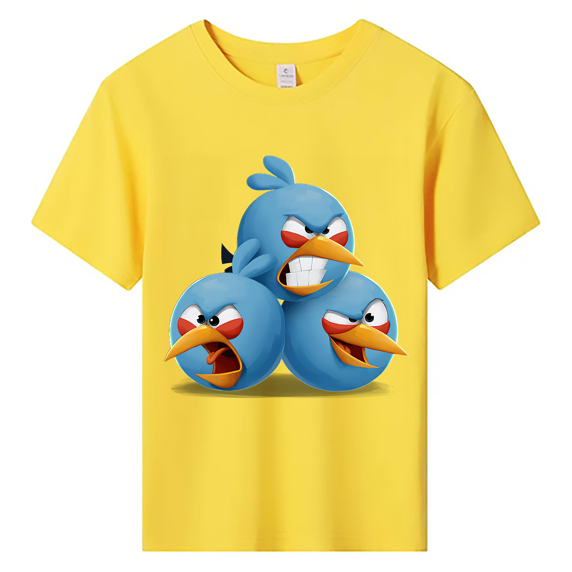 （画像用） Angry Birds アングリーバード 綿100％キッズTシャツ（フロントプリント）