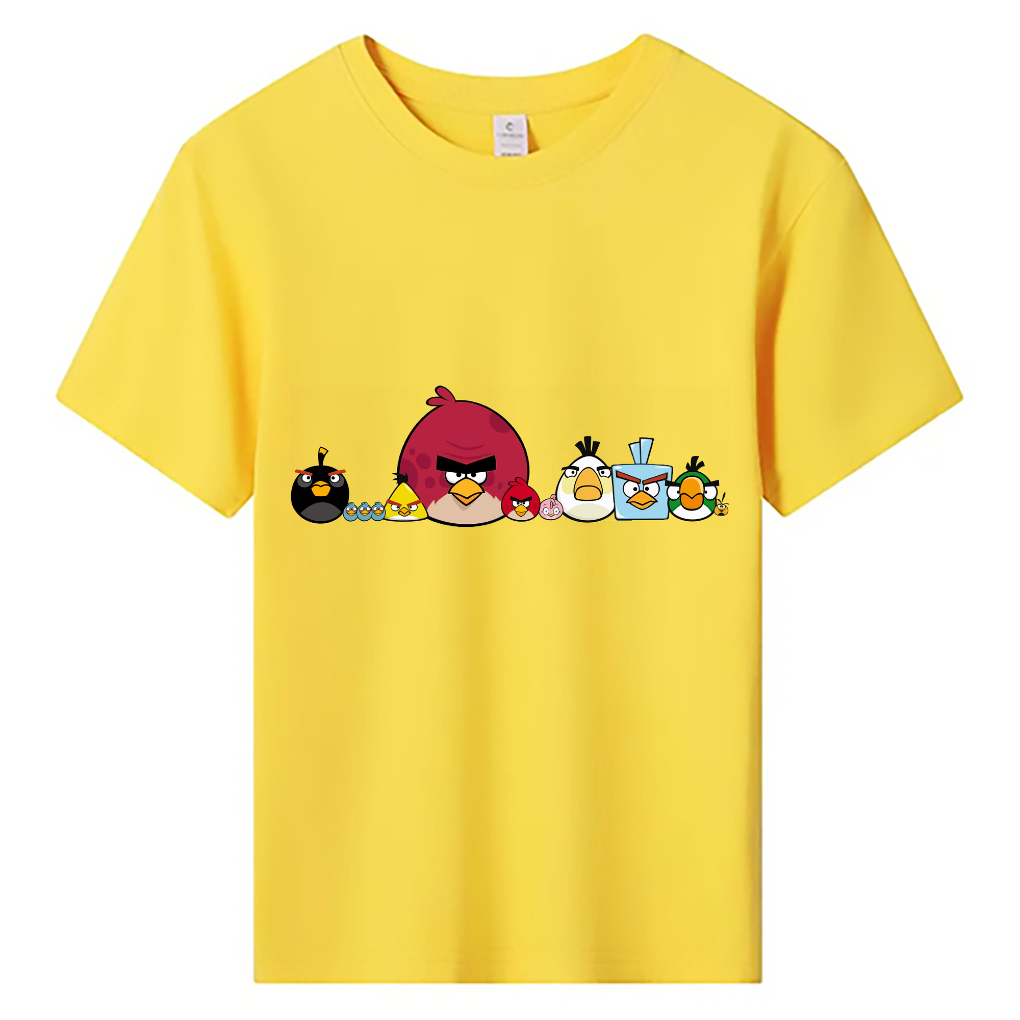（画像用） Angry Birds アングリーバード 綿100％キッズTシャツ（フロントプリント）