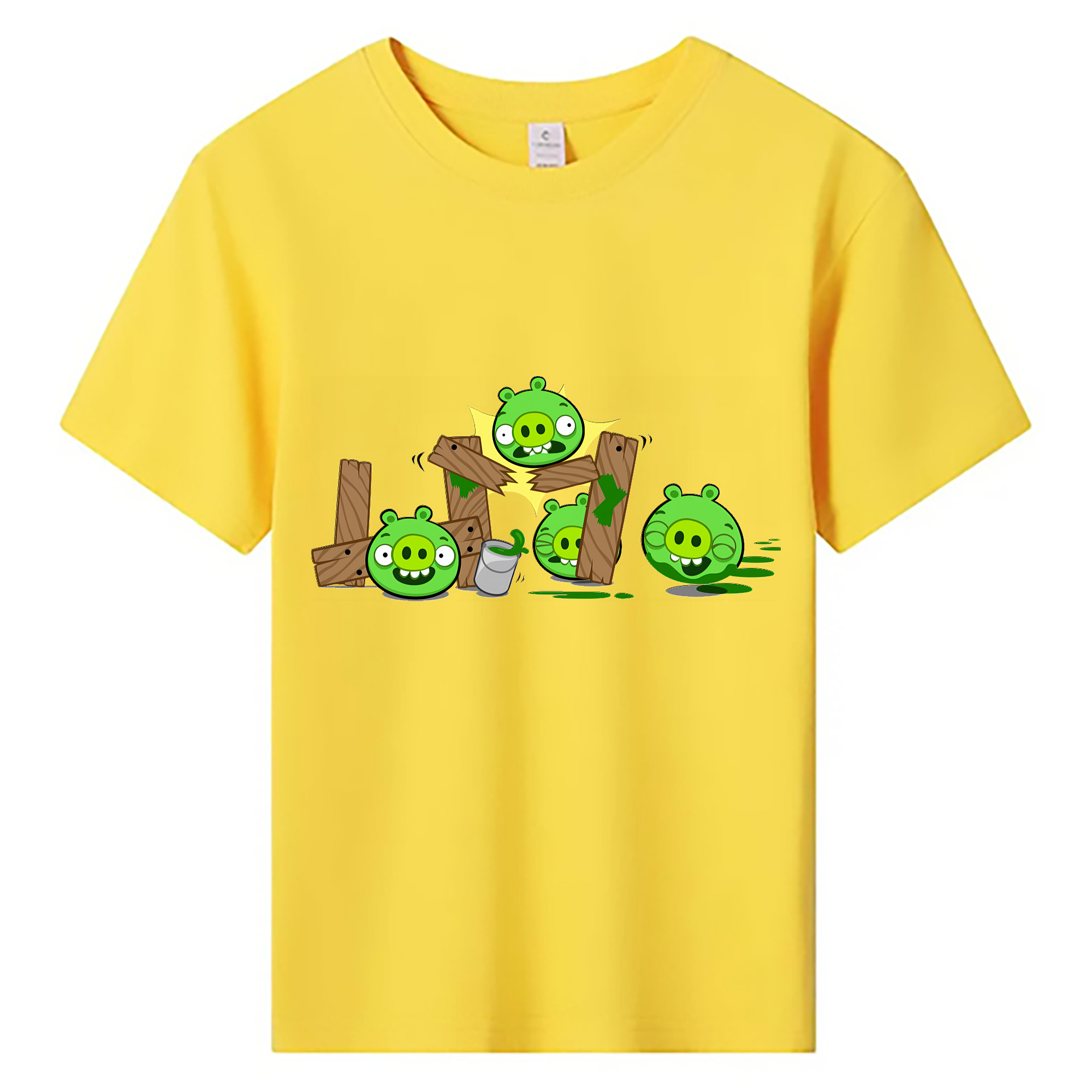 （画像用） Angry Birds アングリーバード 綿100％キッズTシャツ（フロントプリント）