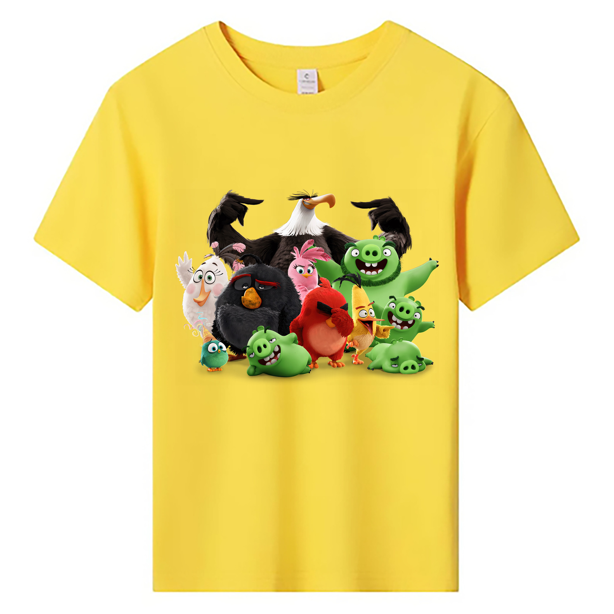 （画像用） Angry Birds アングリーバード 綿100％キッズTシャツ（フロントプリント）