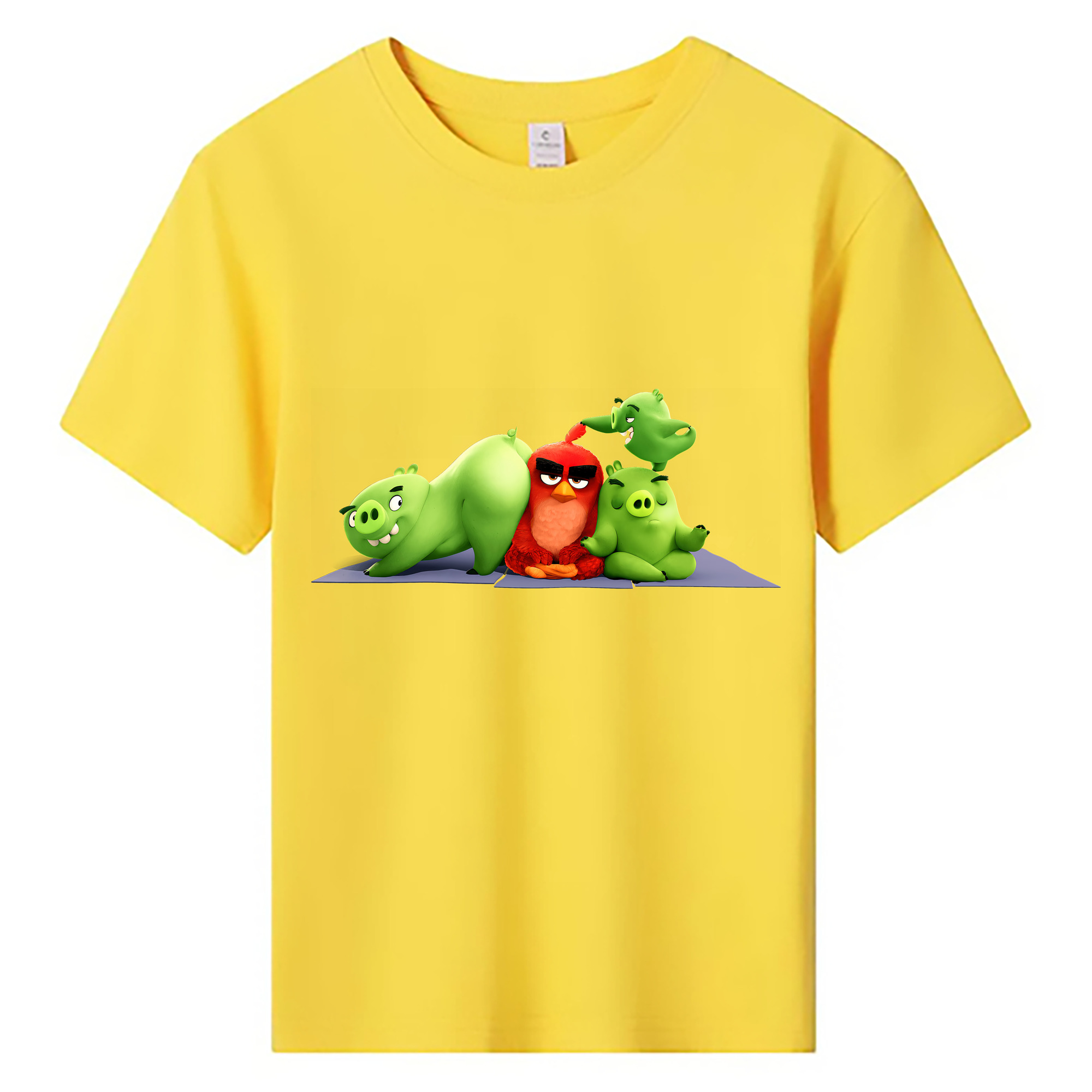 （画像用） Angry Birds アングリーバード 綿100％キッズTシャツ（フロントプリント）