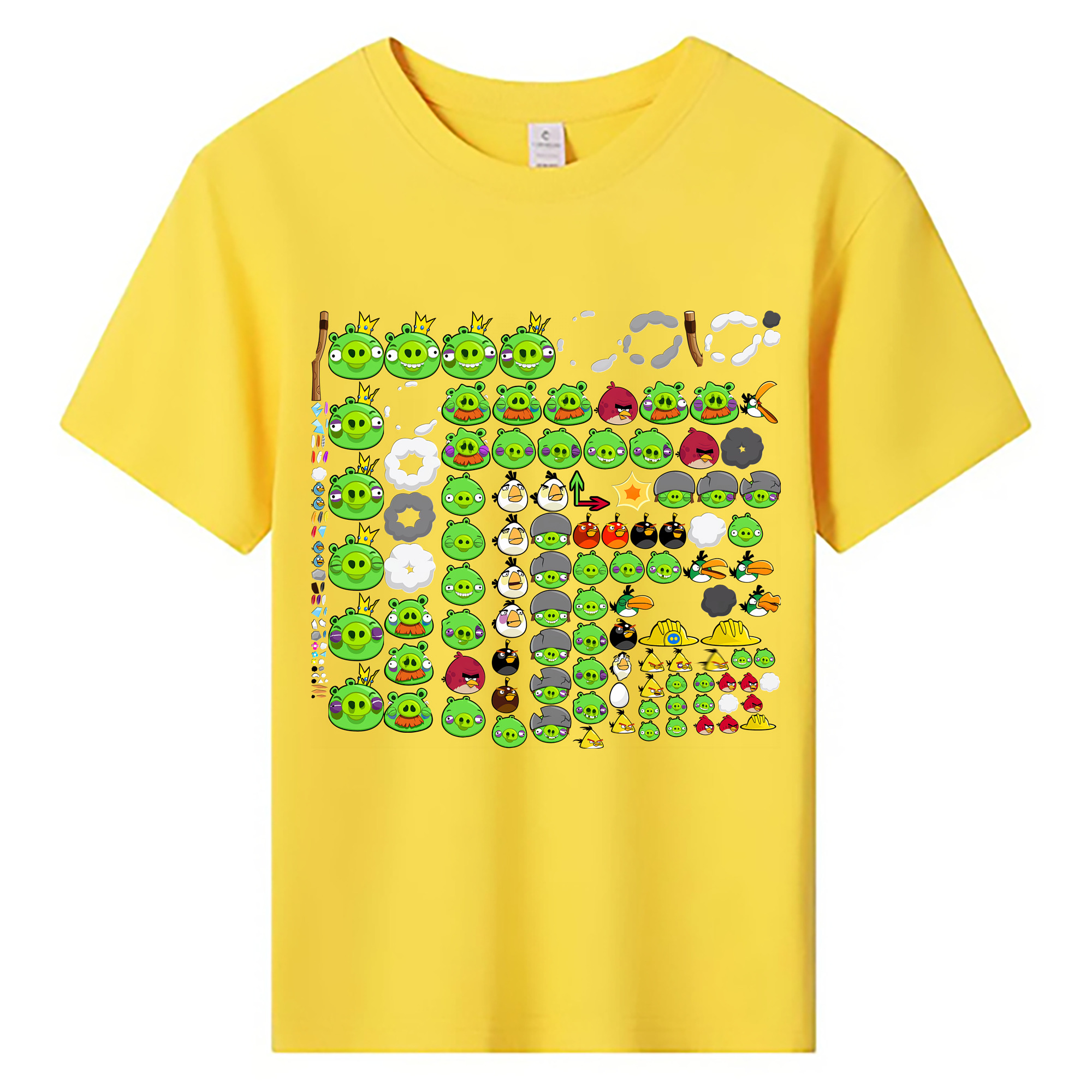 （画像用） Angry Birds アングリーバード 綿100％キッズTシャツ（フロントプリント）