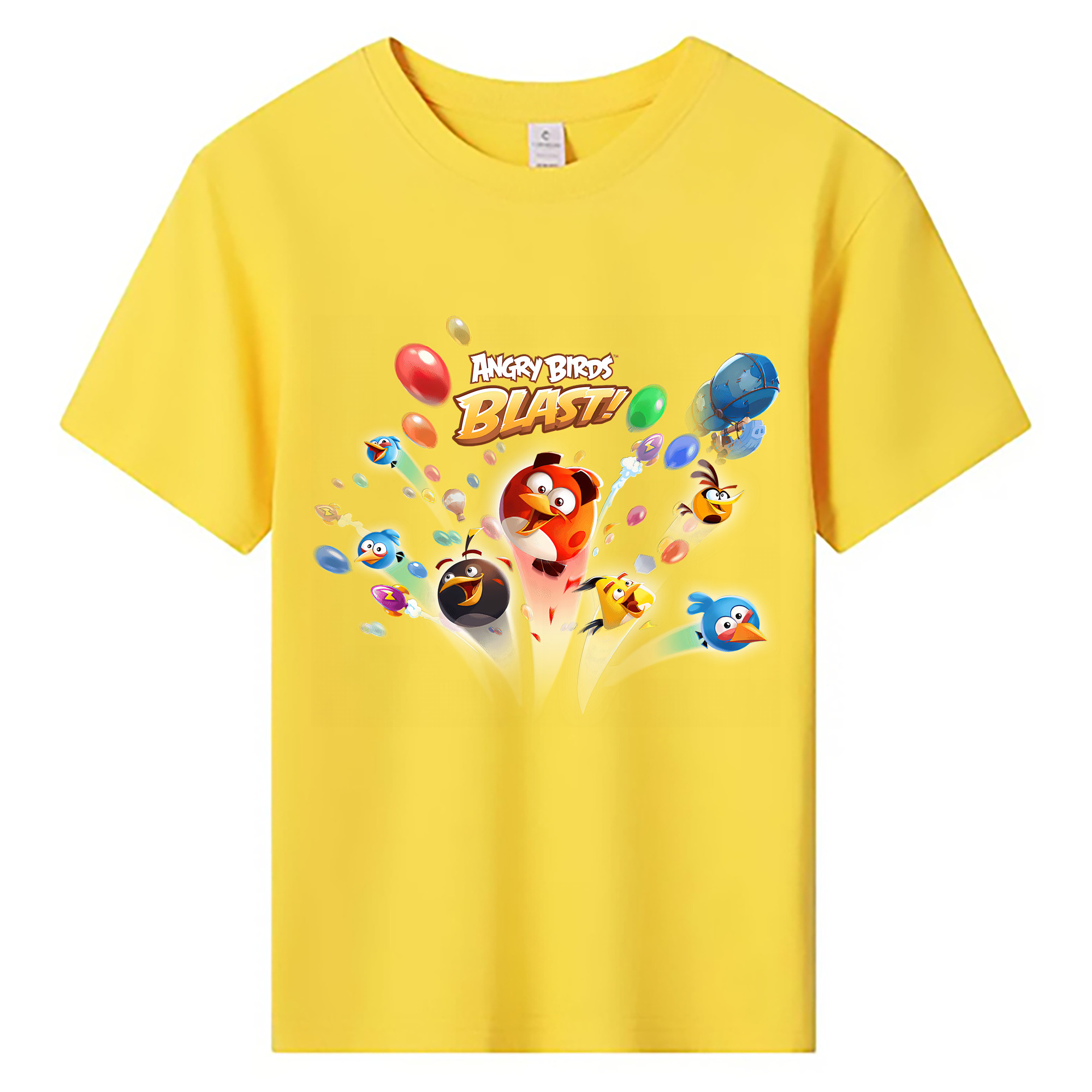 （画像用） Angry Birds アングリーバード 綿100％キッズTシャツ（フロントプリント）
