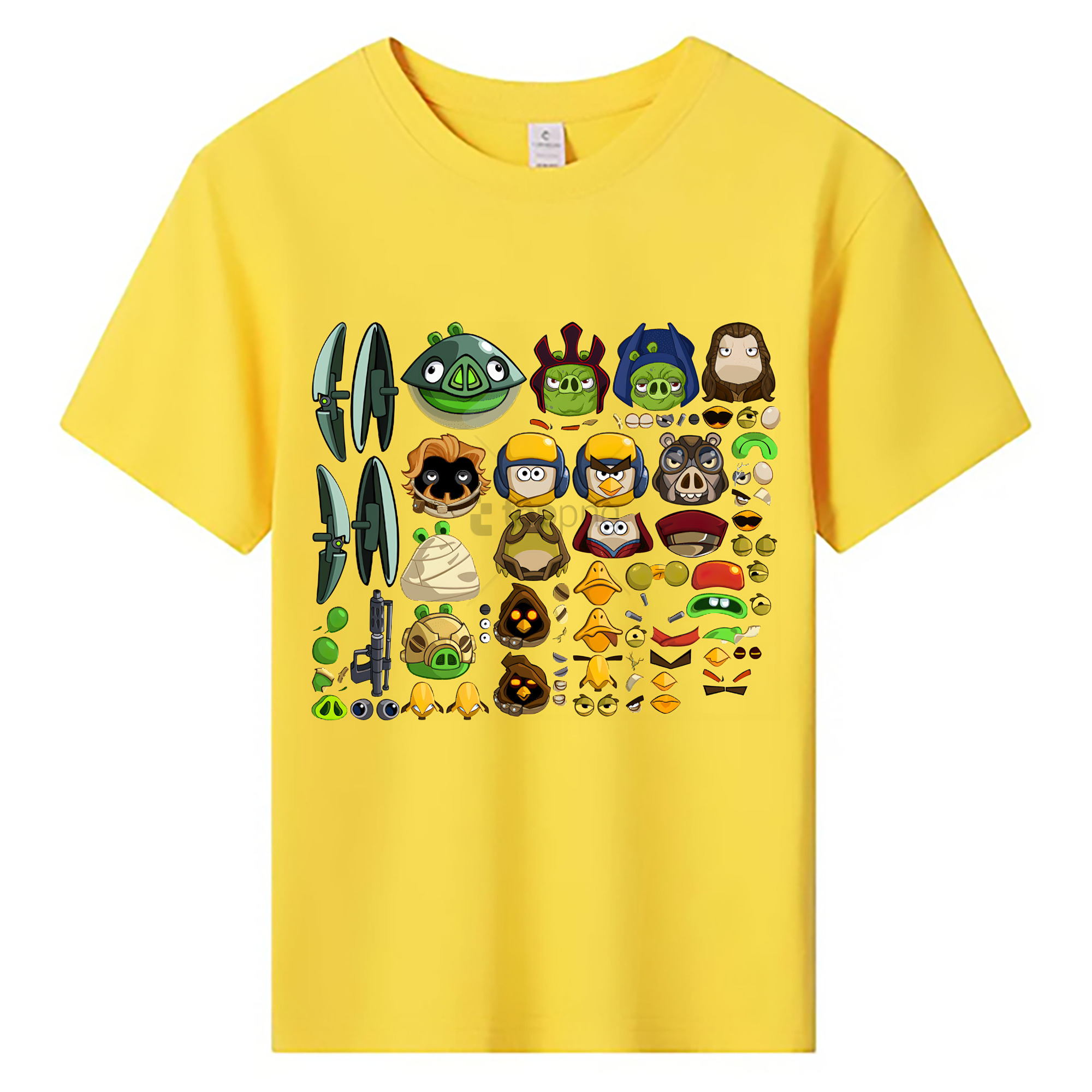 （画像用） Angry Birds アングリーバード 綿100％キッズTシャツ（フロントプリント）