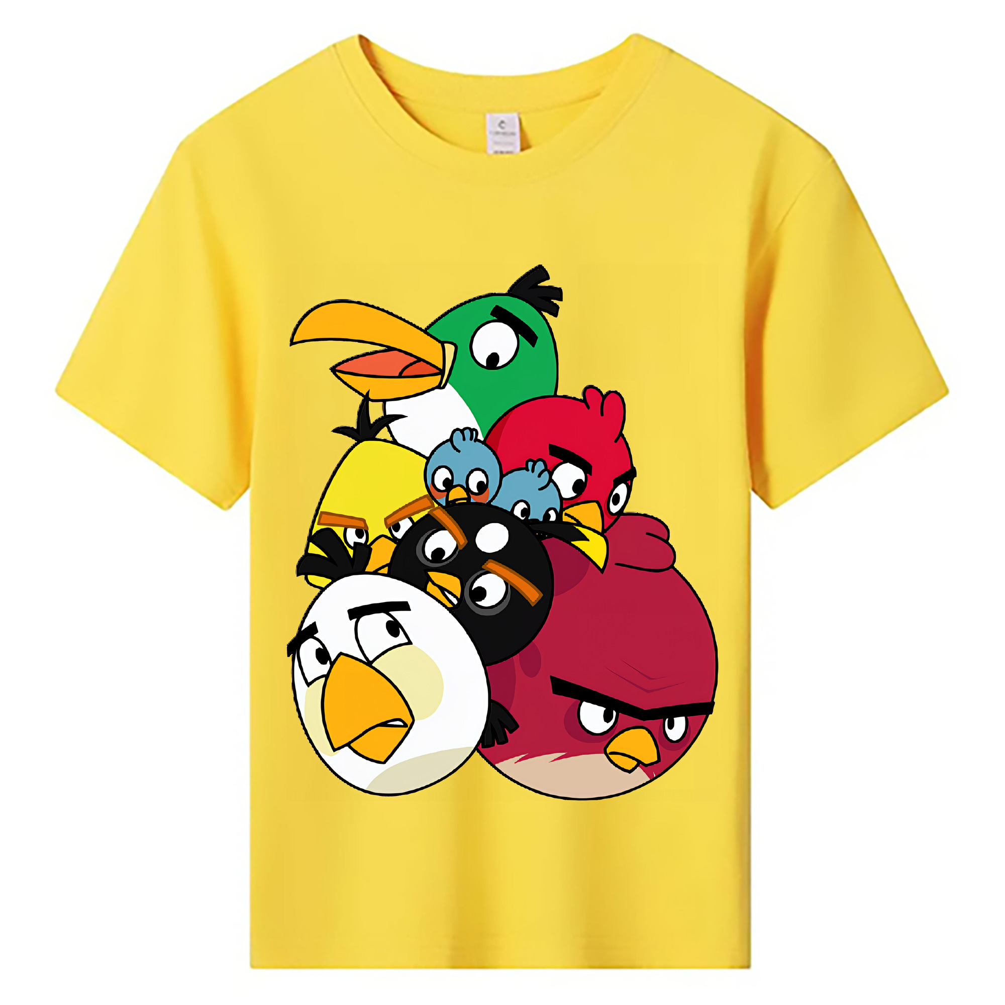 （画像用） Angry Birds アングリーバード 綿100％キッズTシャツ（フロントプリント）