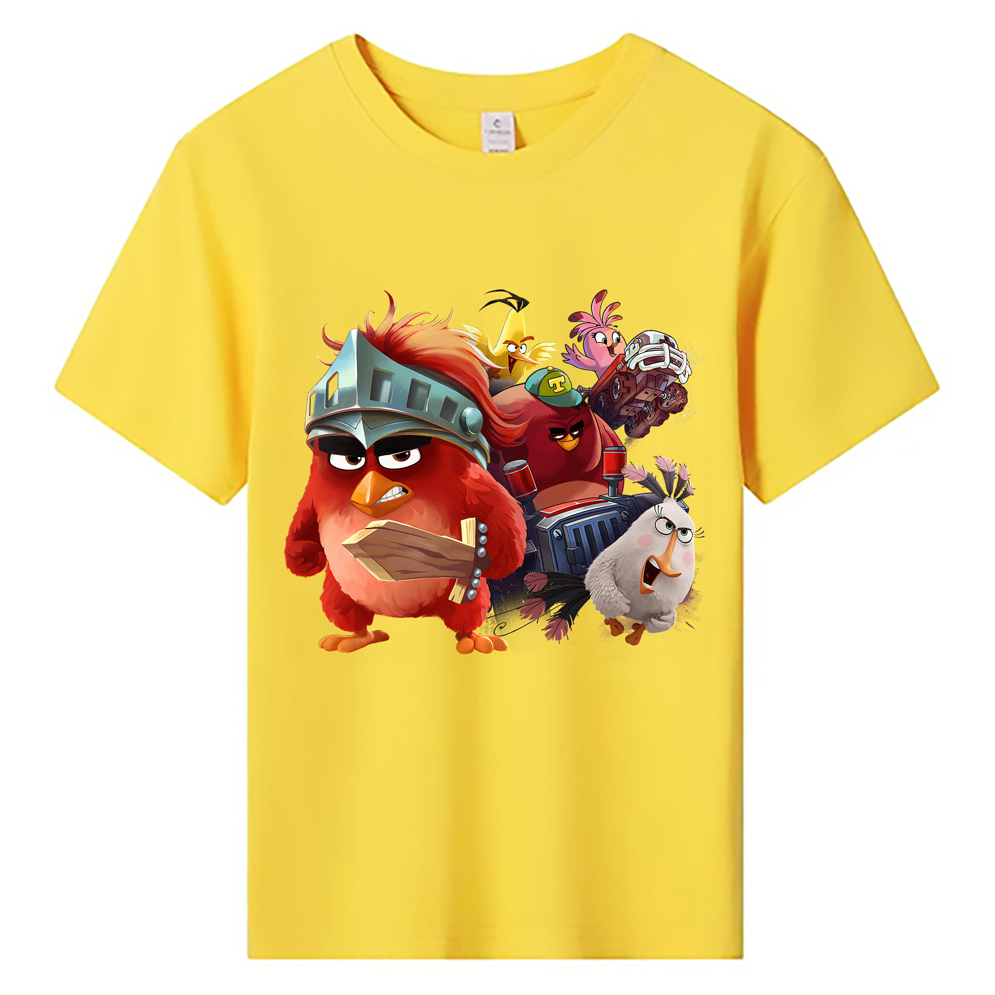 （画像用） Angry Birds アングリーバード 綿100％キッズTシャツ（フロントプリント）