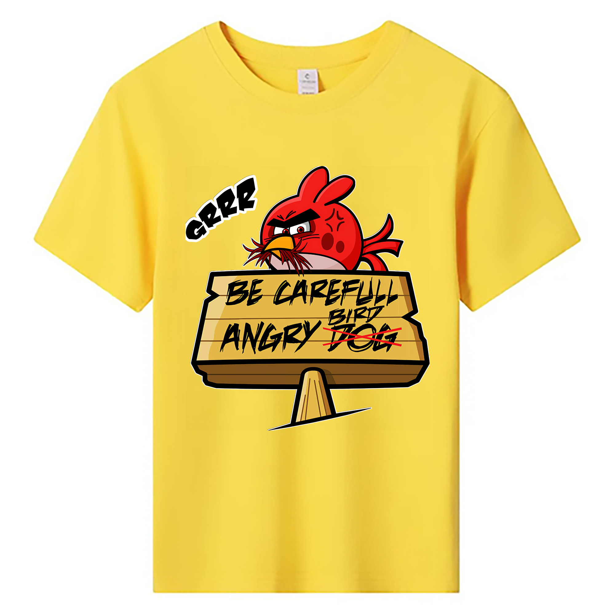 （画像用） Angry Birds アングリーバード 綿100％キッズTシャツ（フロントプリント）