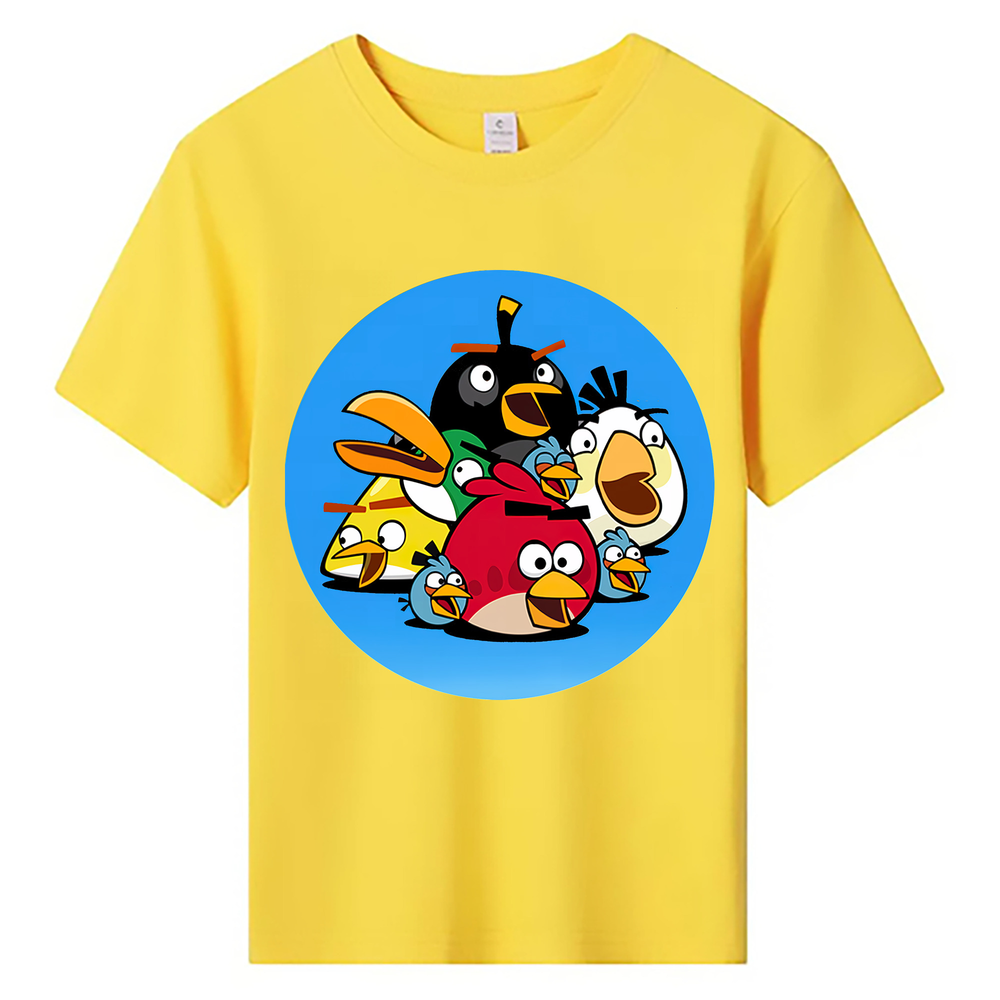 （画像用） Angry Birds アングリーバード 綿100％キッズTシャツ（フロントプリント）