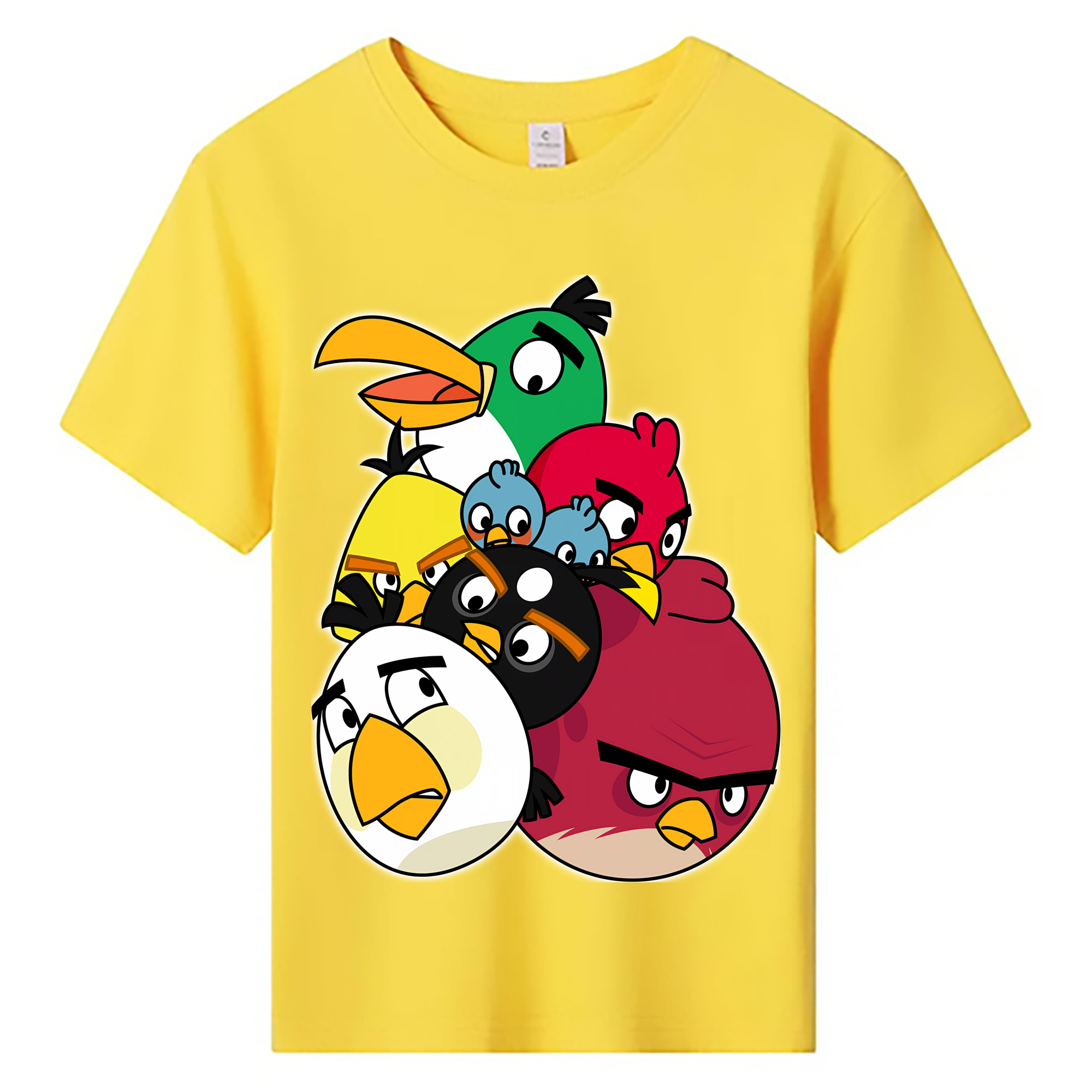 （画像用） Angry Birds アングリーバード 綿100％キッズTシャツ（フロントプリント）