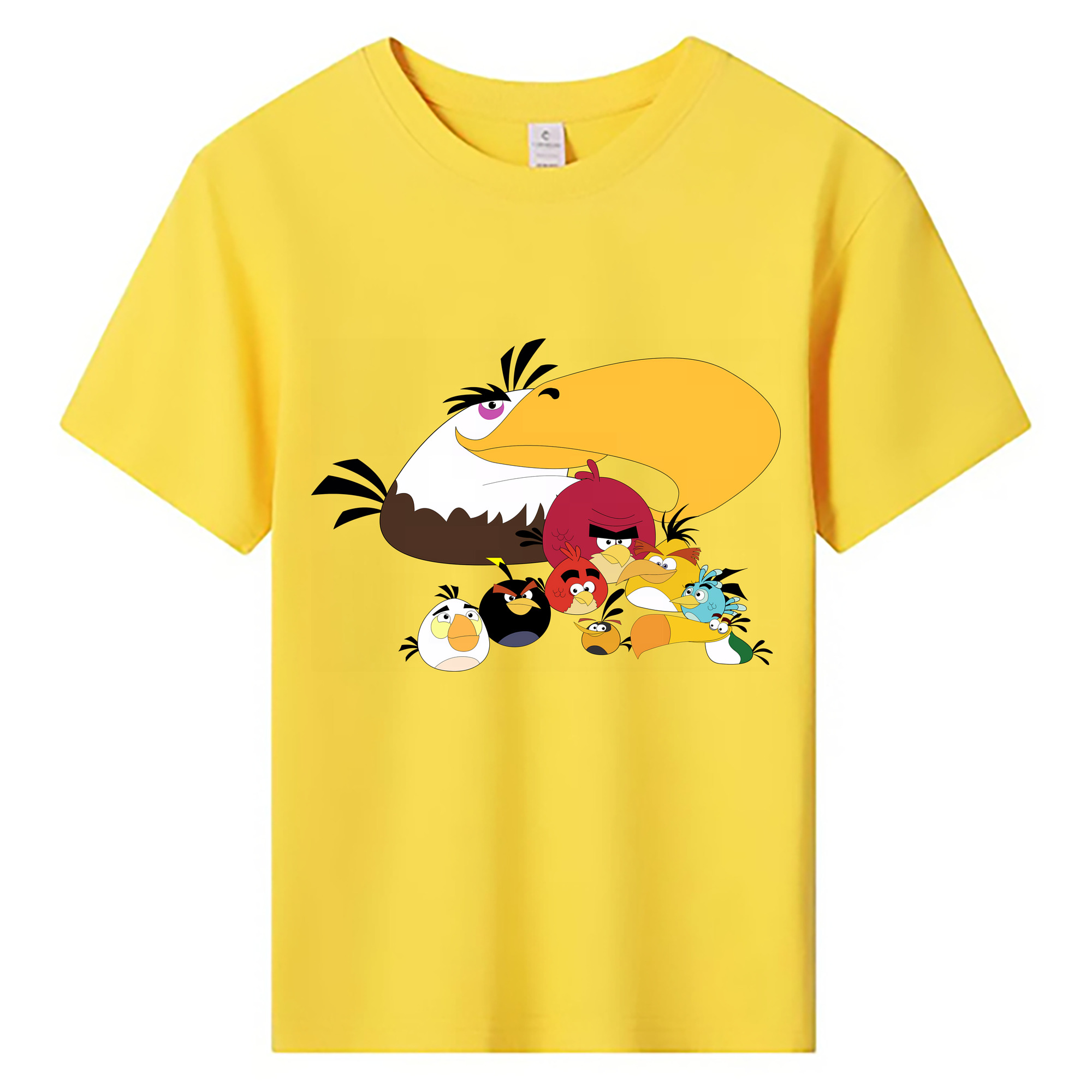 （画像用） Angry Birds アングリーバード 綿100％キッズTシャツ（フロントプリント）
