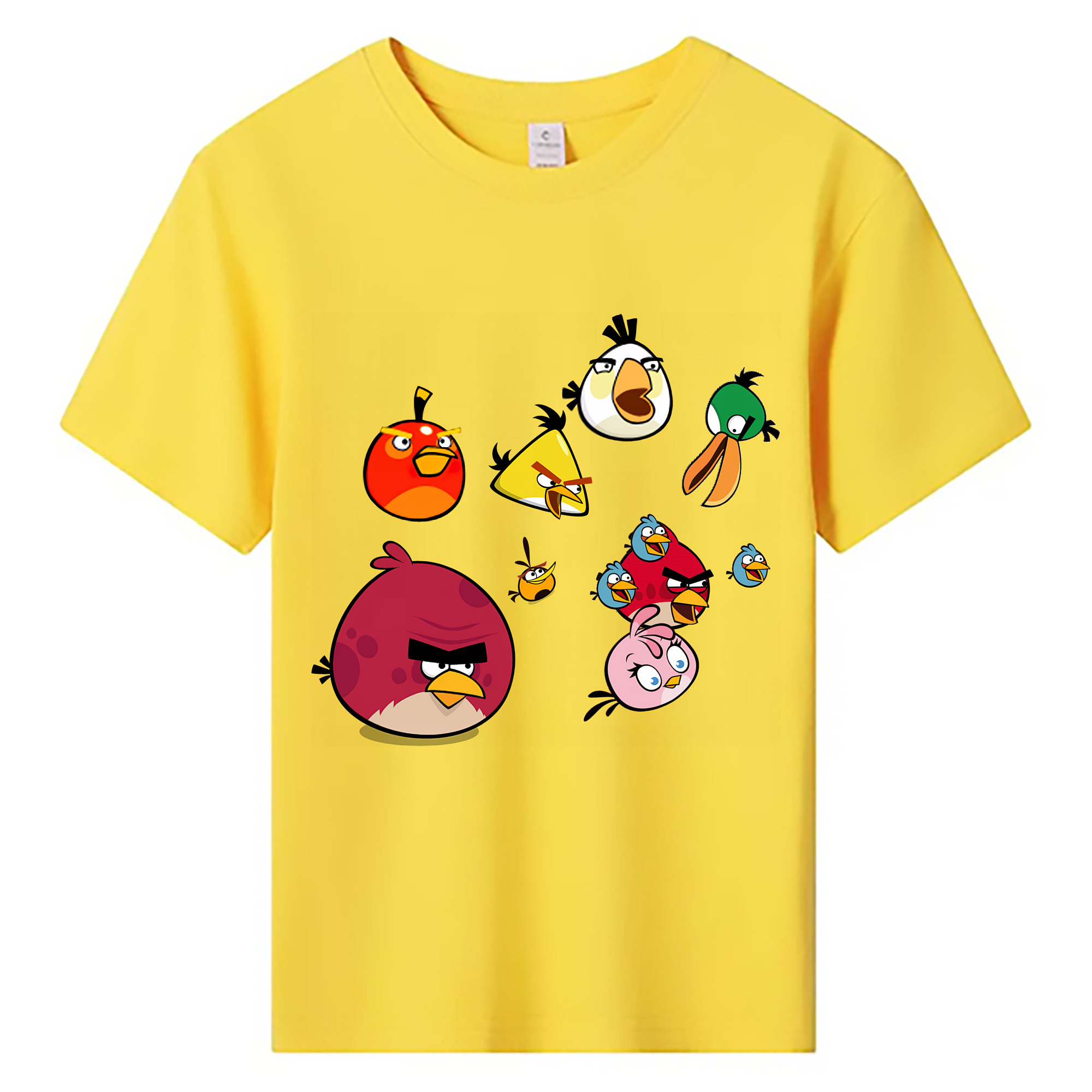 （画像用） Angry Birds アングリーバード 綿100％キッズTシャツ（フロントプリント）