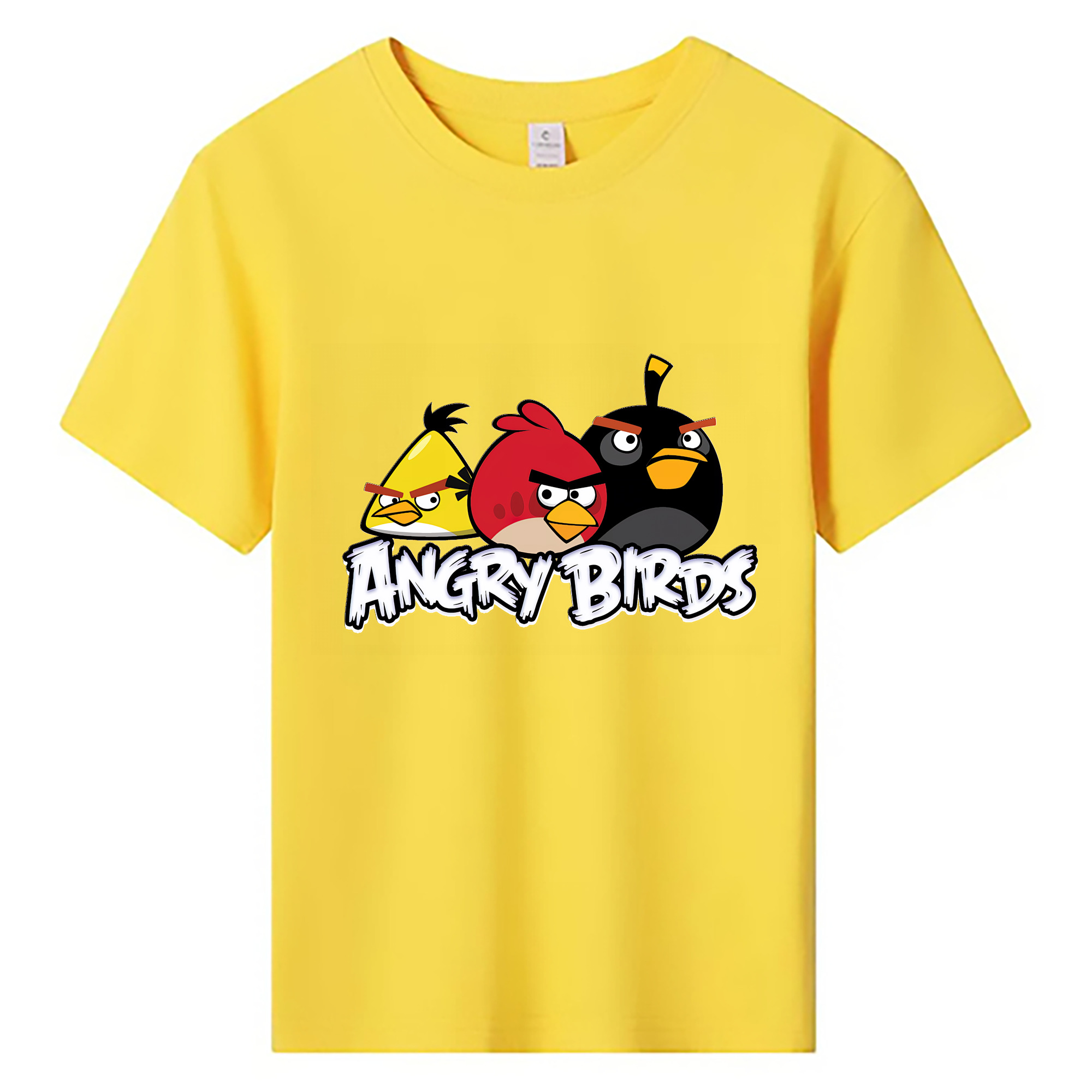 （画像用） Angry Birds アングリーバード 綿100％キッズTシャツ（フロントプリント）