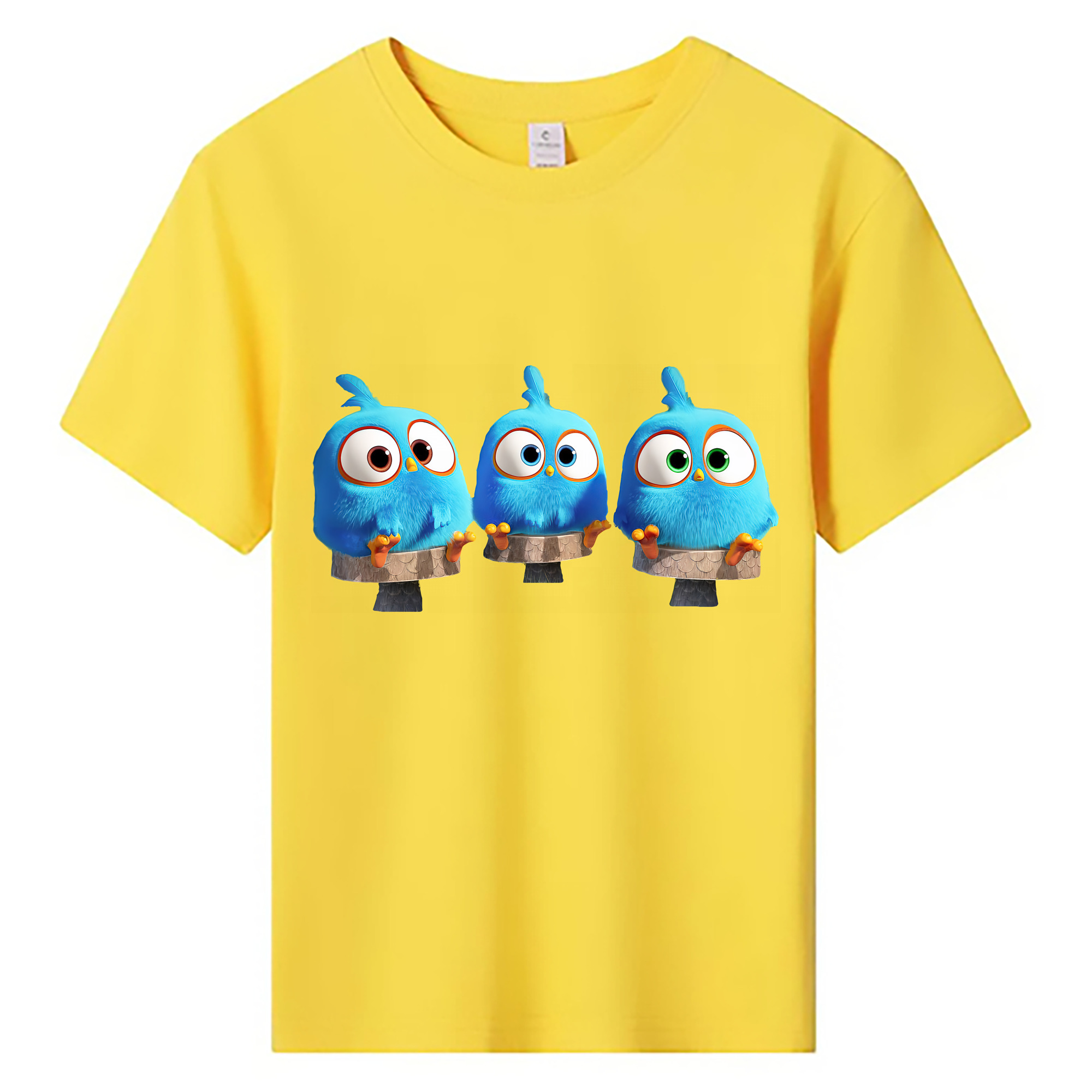 （画像用） Angry Birds アングリーバード 綿100％キッズTシャツ（フロントプリント）