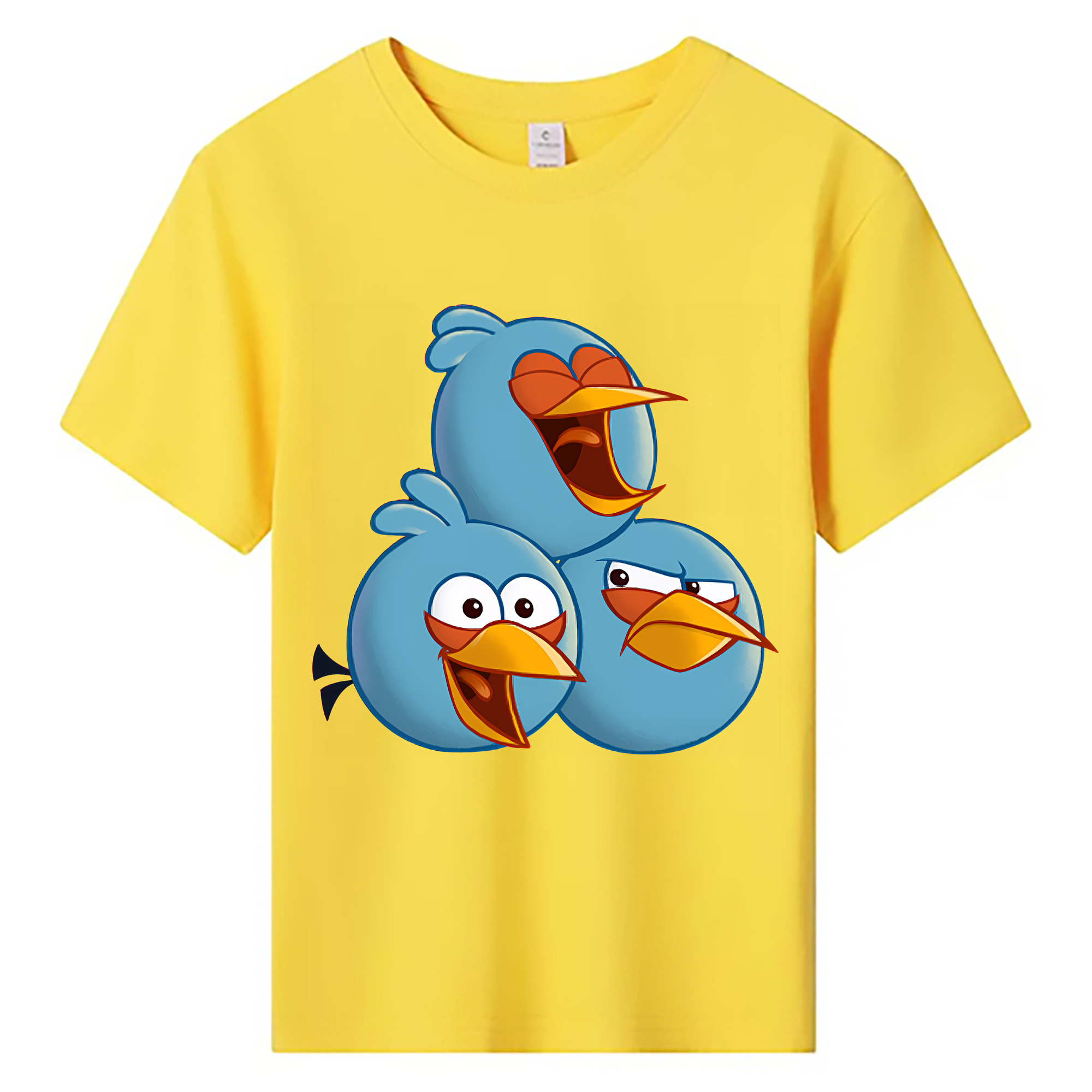 （画像用） Angry Birds アングリーバード 綿100％キッズTシャツ（フロントプリント）