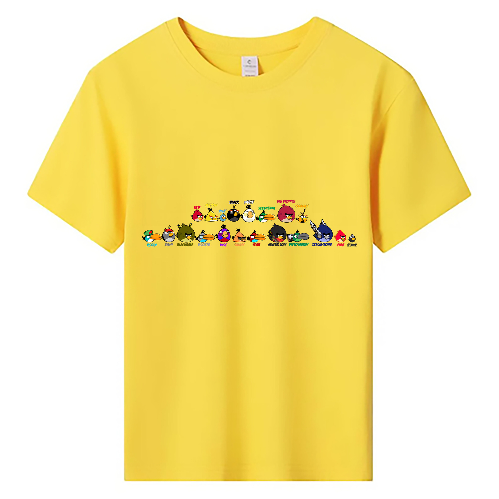 （画像用） Angry Birds アングリーバード 綿100％キッズTシャツ（フロントプリント）