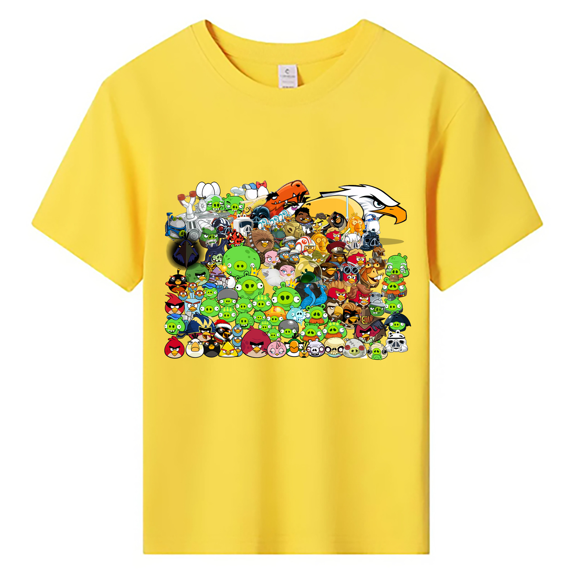 （画像用） Angry Birds アングリーバード 綿100％キッズTシャツ（フロントプリント）