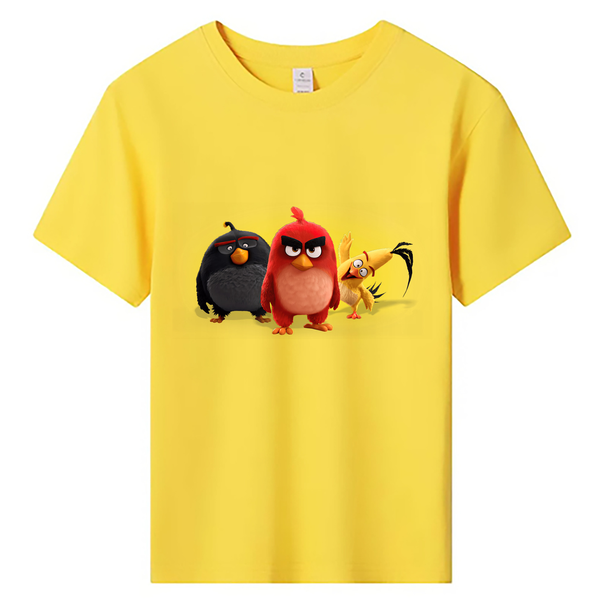 （画像用） Angry Birds アングリーバード 綿100％キッズTシャツ（フロントプリント）