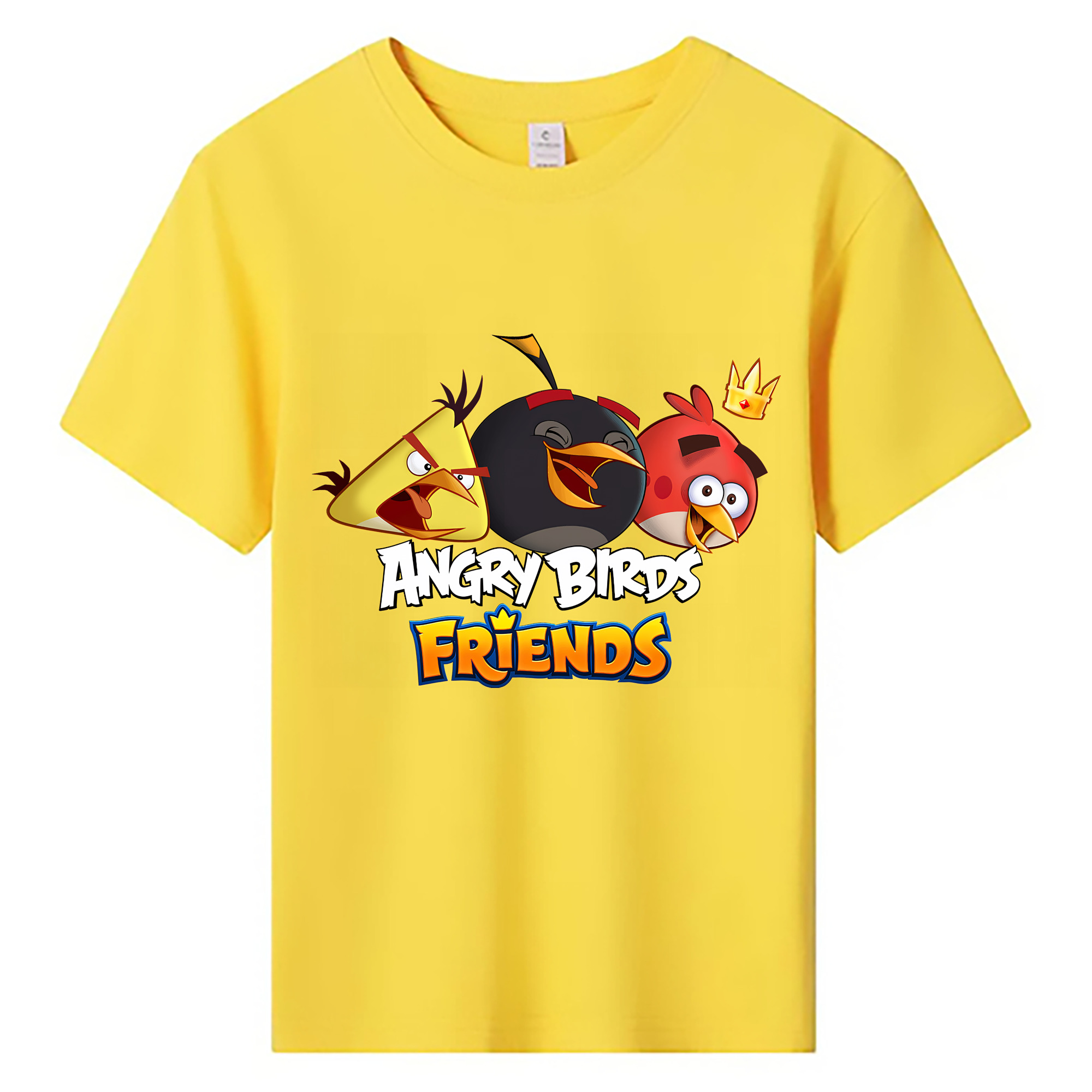 （画像用） Angry Birds アングリーバード 綿100％キッズTシャツ（フロントプリント）