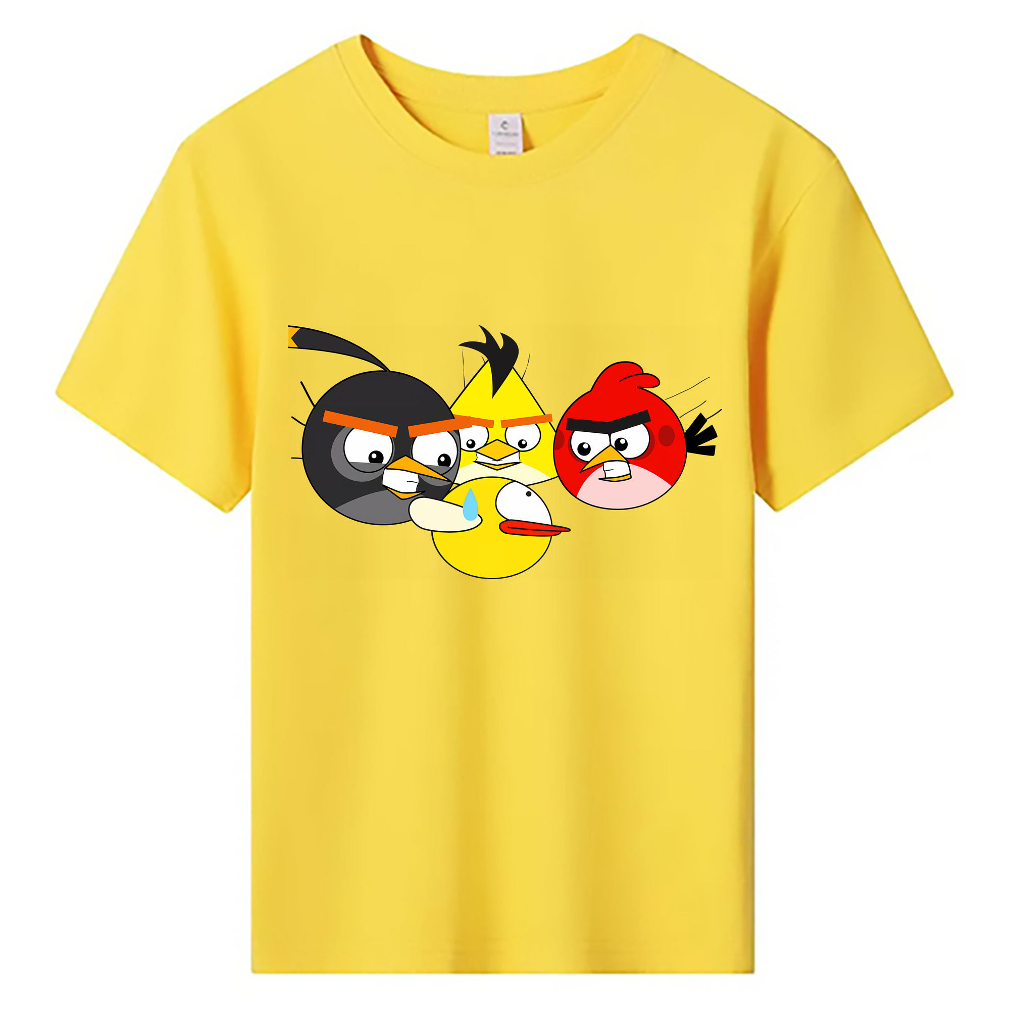 （画像用） Angry Birds アングリーバード 綿100％キッズTシャツ（フロントプリント）